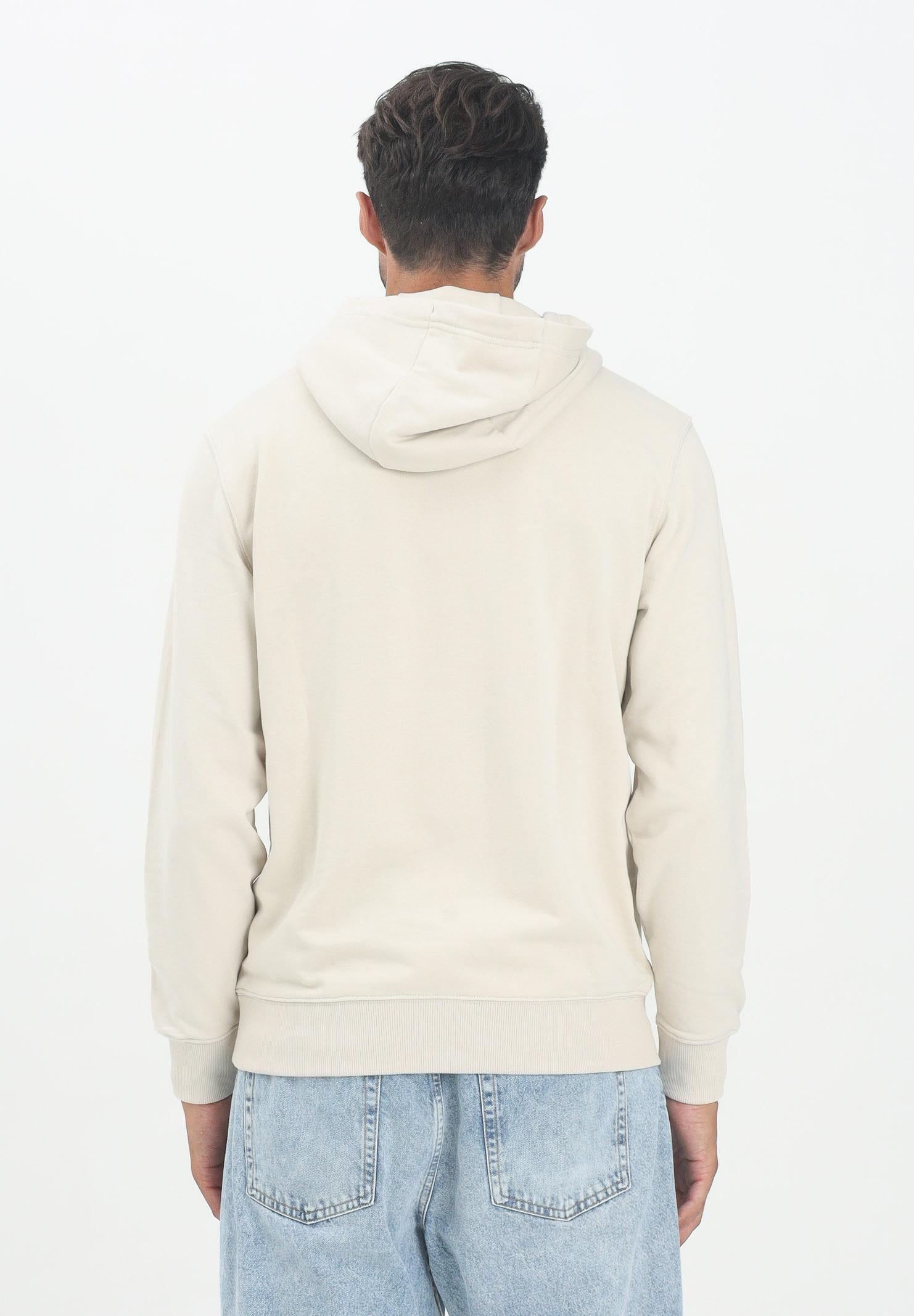 TOMMY HILFIGER Felpa con cappuccio panna da uomo rifinita da logo MW0MW37235ACG TOMMY HILFIGER