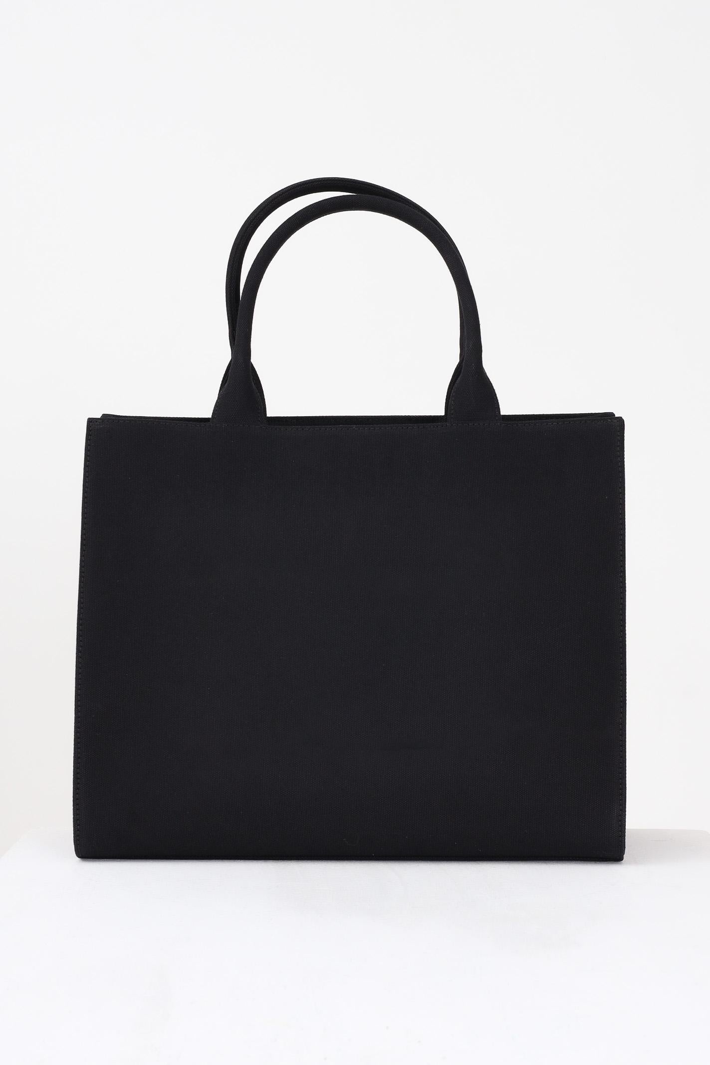 GCDS Shopper nera da donna con logo GCDSEM001 99 GCDS