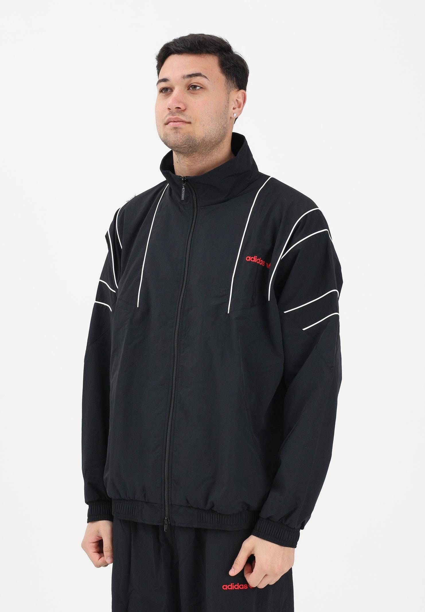 ADIDAS ORIGINALS Giacca a vento CUTLINE nera da uomo KE0096 . ADIDAS ORIGINALS
