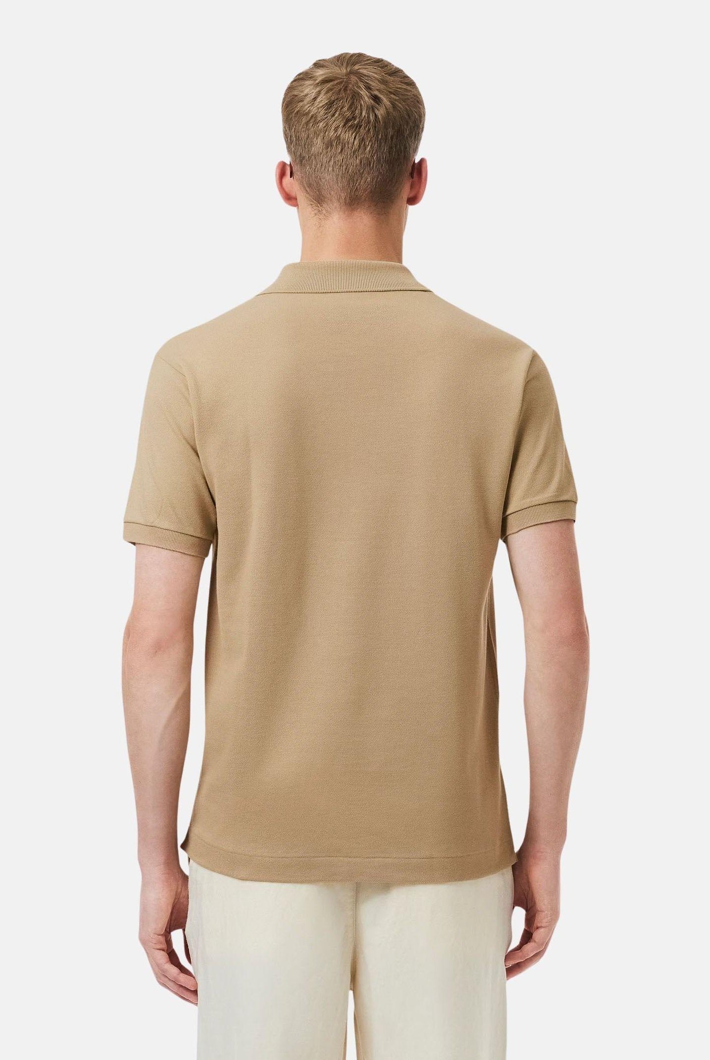 LACOSTE Polo beige per uomo e donna con patch logo coccodirllo 1212 02S LACOSTE