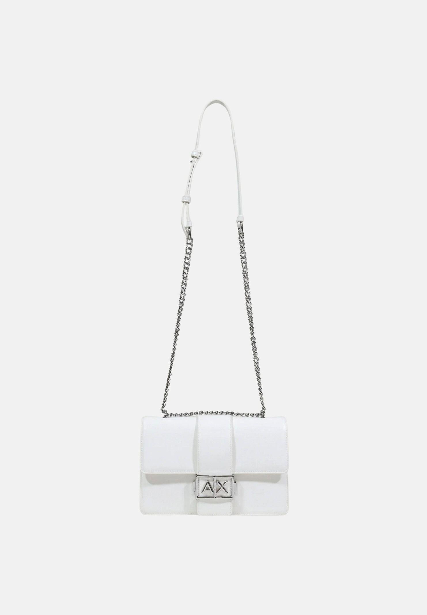 ARMANI EXCHANGE Borsa a tracolla bianca da donna con logo XW000070AF12039 U0011 ARMANI EXCHANGE