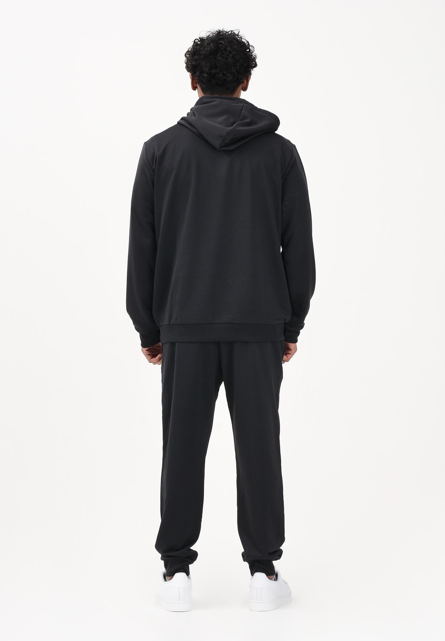 ADIDAS PERFORMANCE Tuta Big Logo French Terry nera da uomo JX5551 . ADIDAS PERFORMANCE