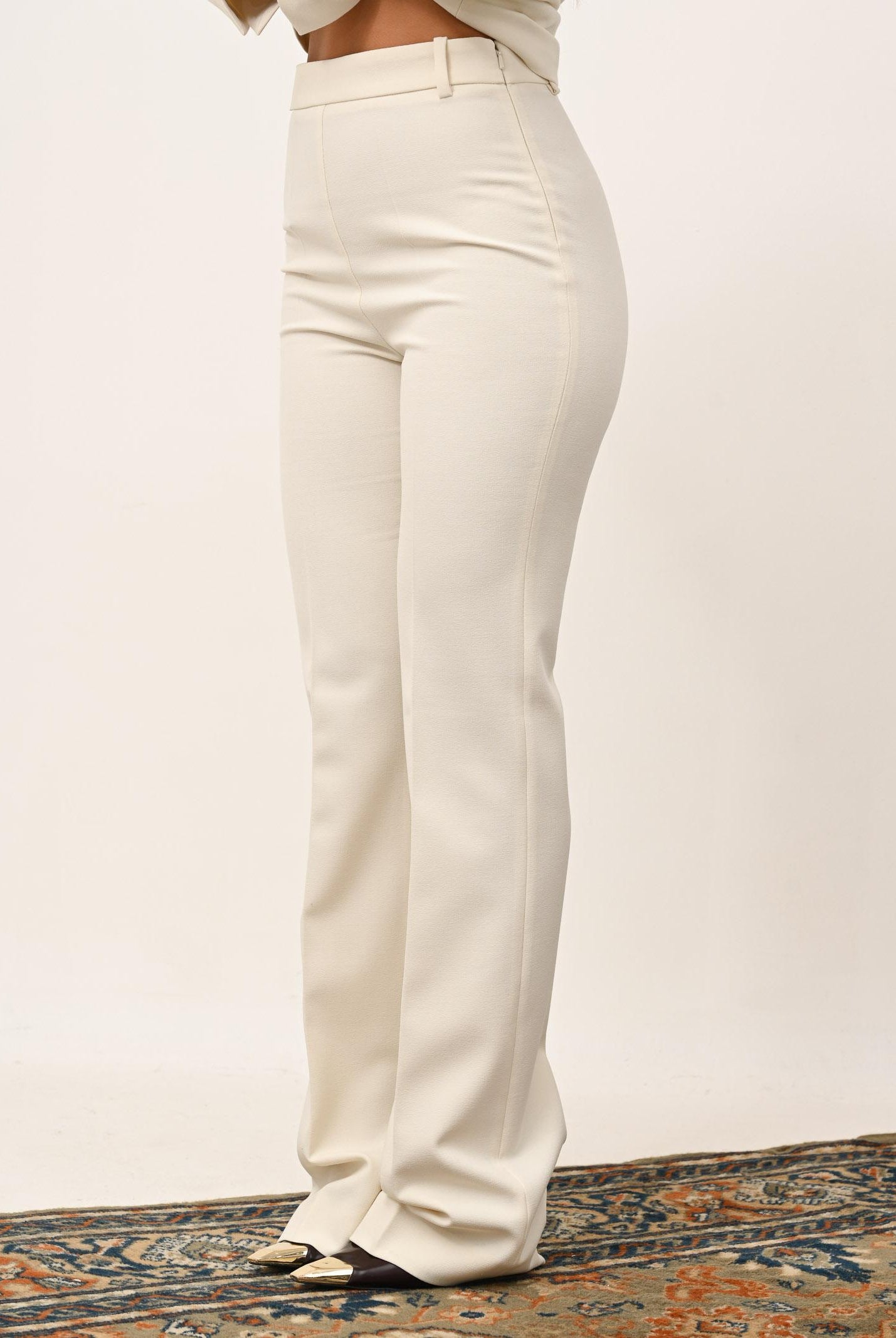 PINKO Pantalone elegante panna da donna 105671A2QV Z00 PINKO