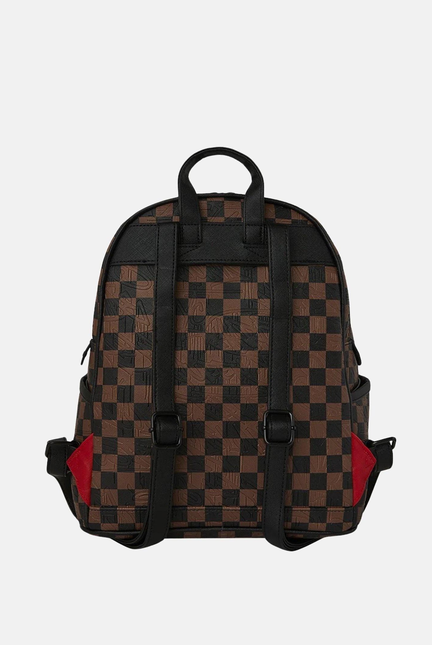 SPRAYGROUND Zaino CHECK 2 EMBOSS SAVAGE BACKPACK marrone da donna 910B8233NSZ . SPRAYGROUND