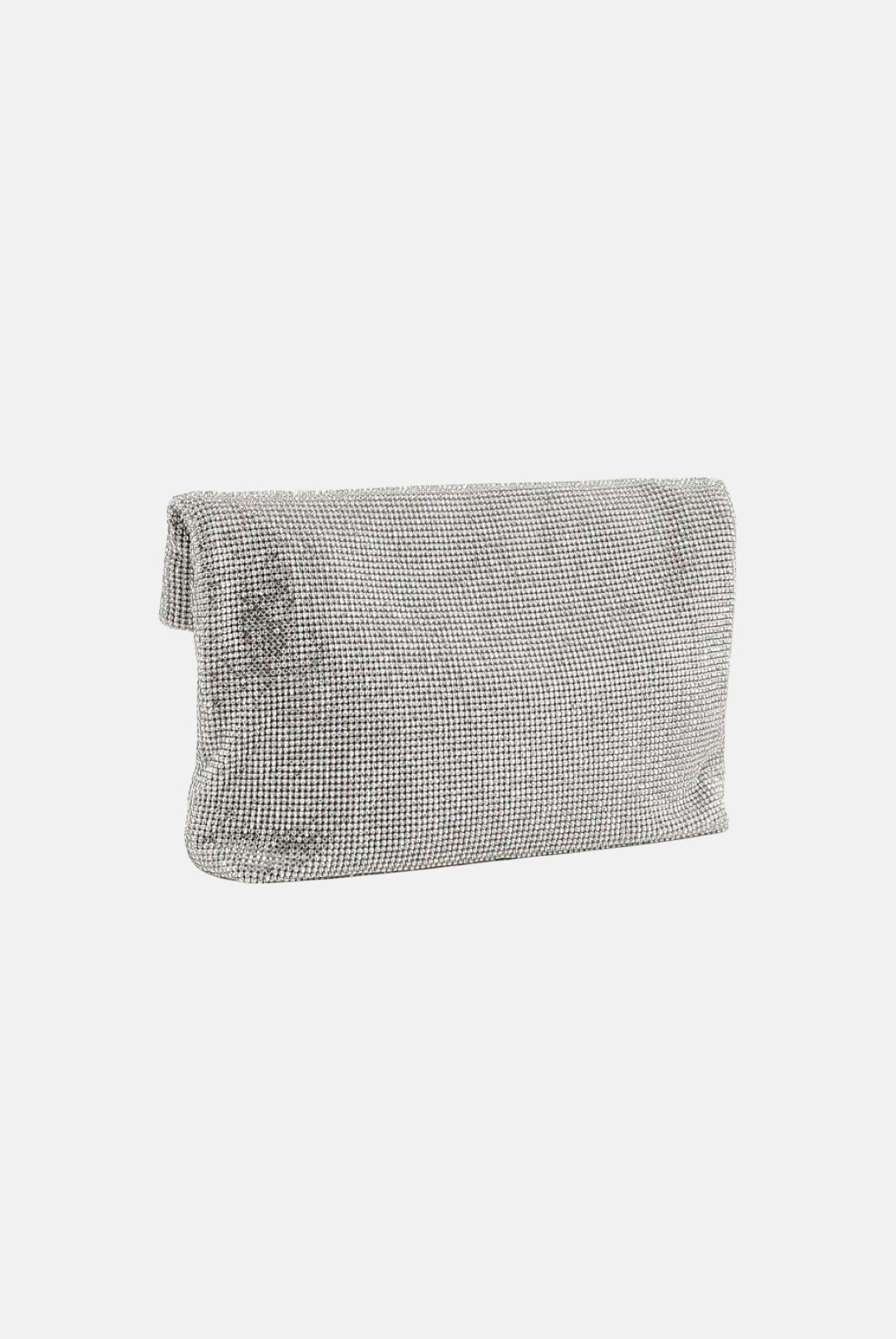 TWENTY FOURHAITCH Pochette argento donna da donna con micro strass LB1006962P ARG TWENTY FOURHAITCH