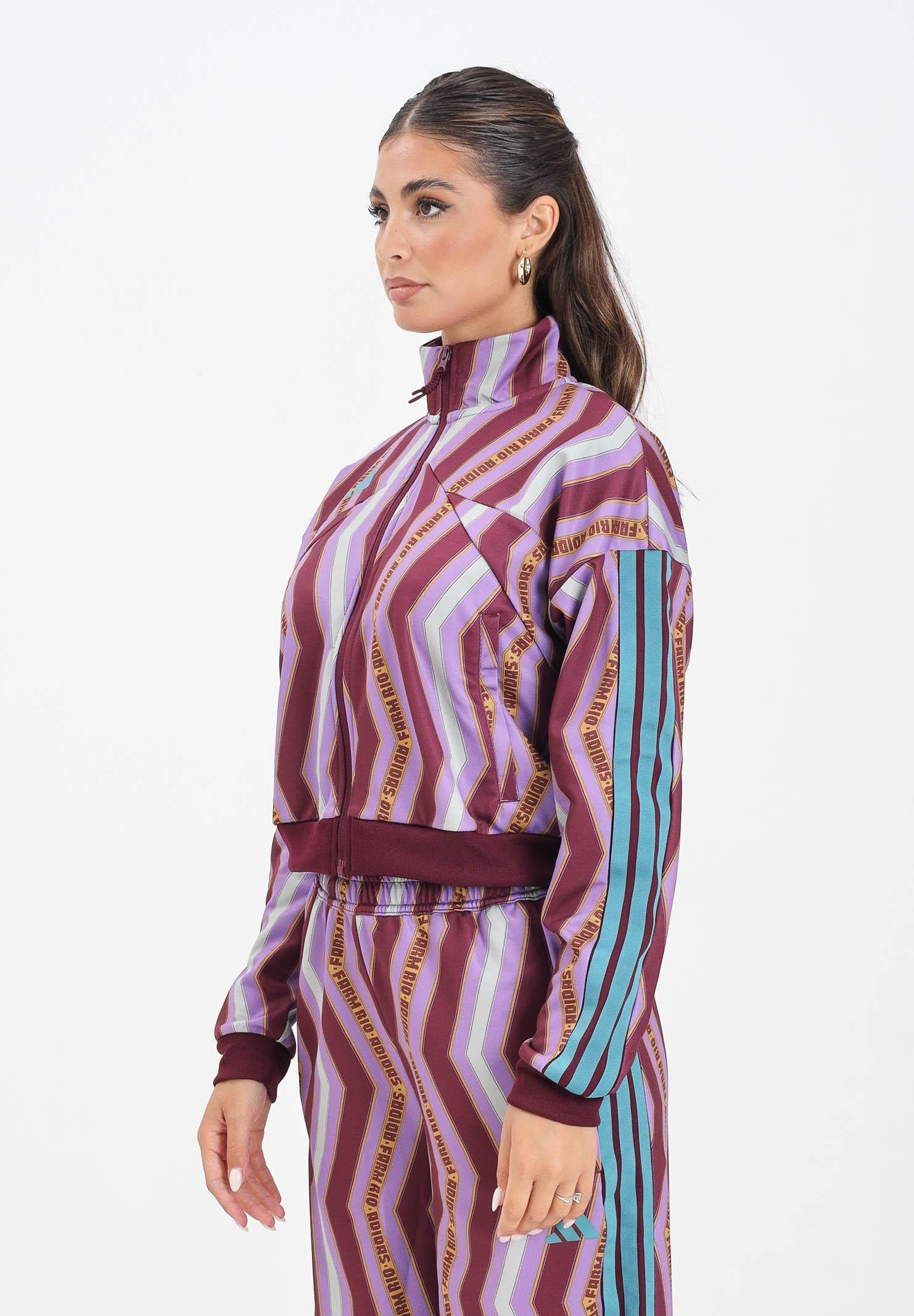 ADIDAS PERFORMANCE Felpa con zip Adidas x FARM Tiro viola da donna JL8617 ADIDAS PERFORMANCE