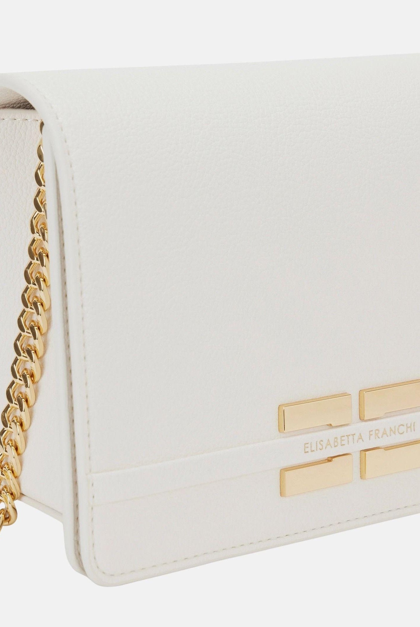 ELISABETTA FRANCHI Pochette burro da donna con logo BS39A61E2 193 ELISABETTA FRANCHI