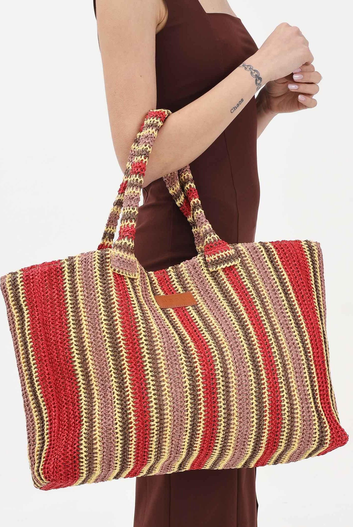 ME FUI Borsa mare multicolore da donna MA26-SW0085RD . ME FUI