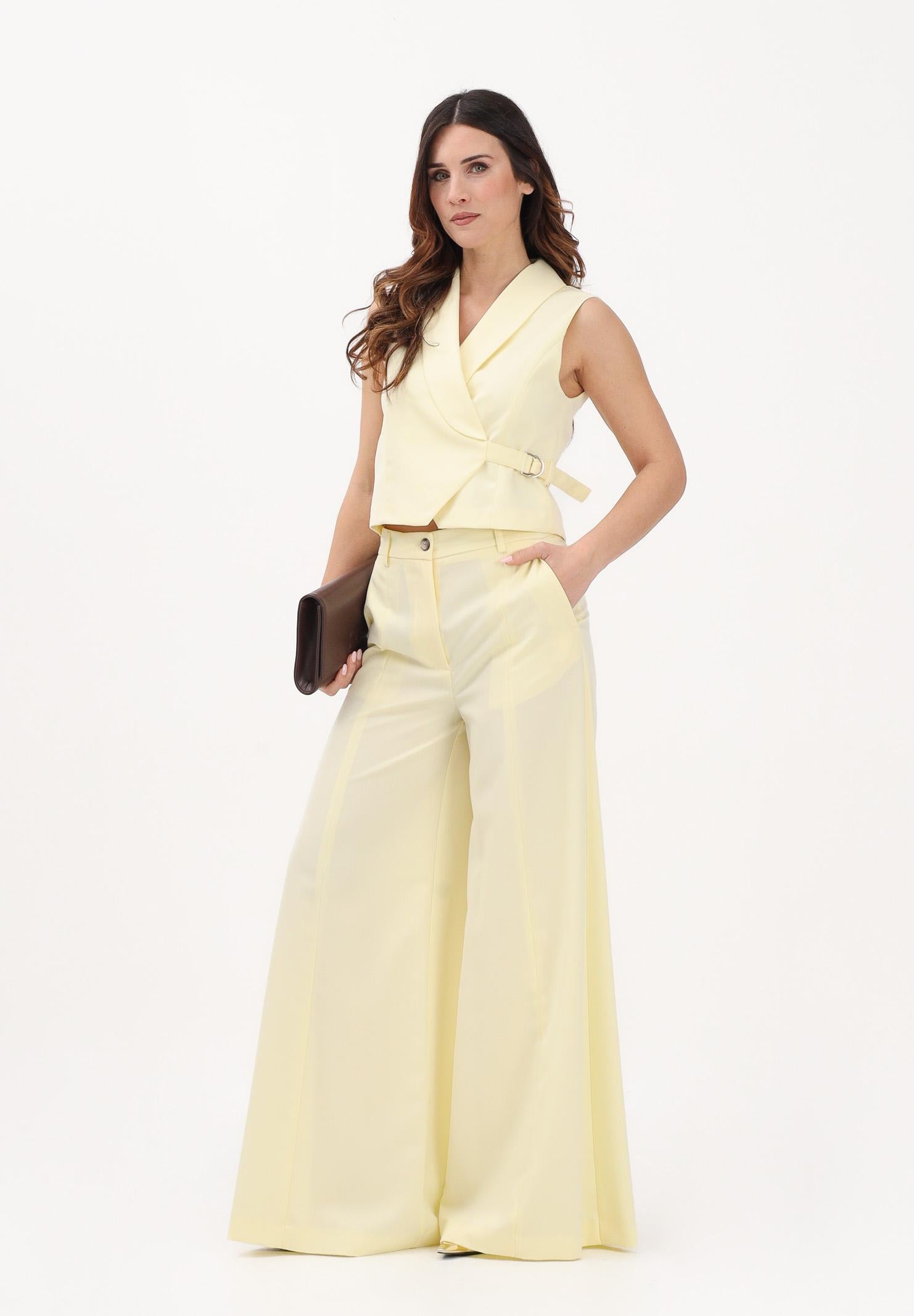 VICOLO Pantalone elegante giallo da donna TAB0130 ABU20 VICOLO