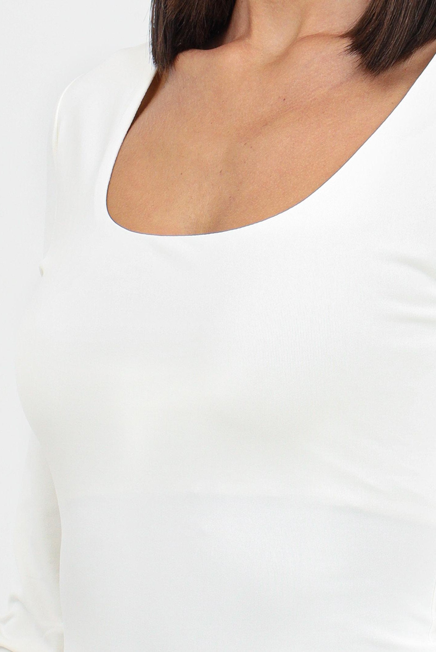 ONLY T-shirt a manica lunga panna da donna 15302647 CloudDancer ONLY