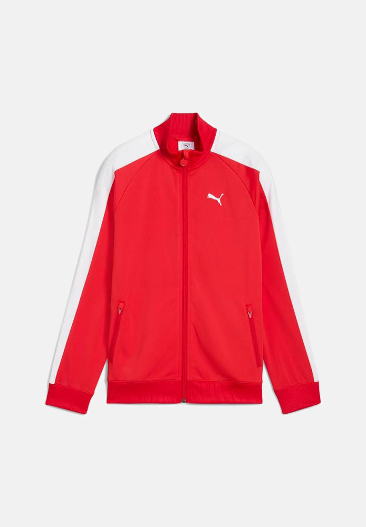 PUMA Felpa con zip T7 ALWAYS ON rossa per bambino e bambina 629875 11 PUMA