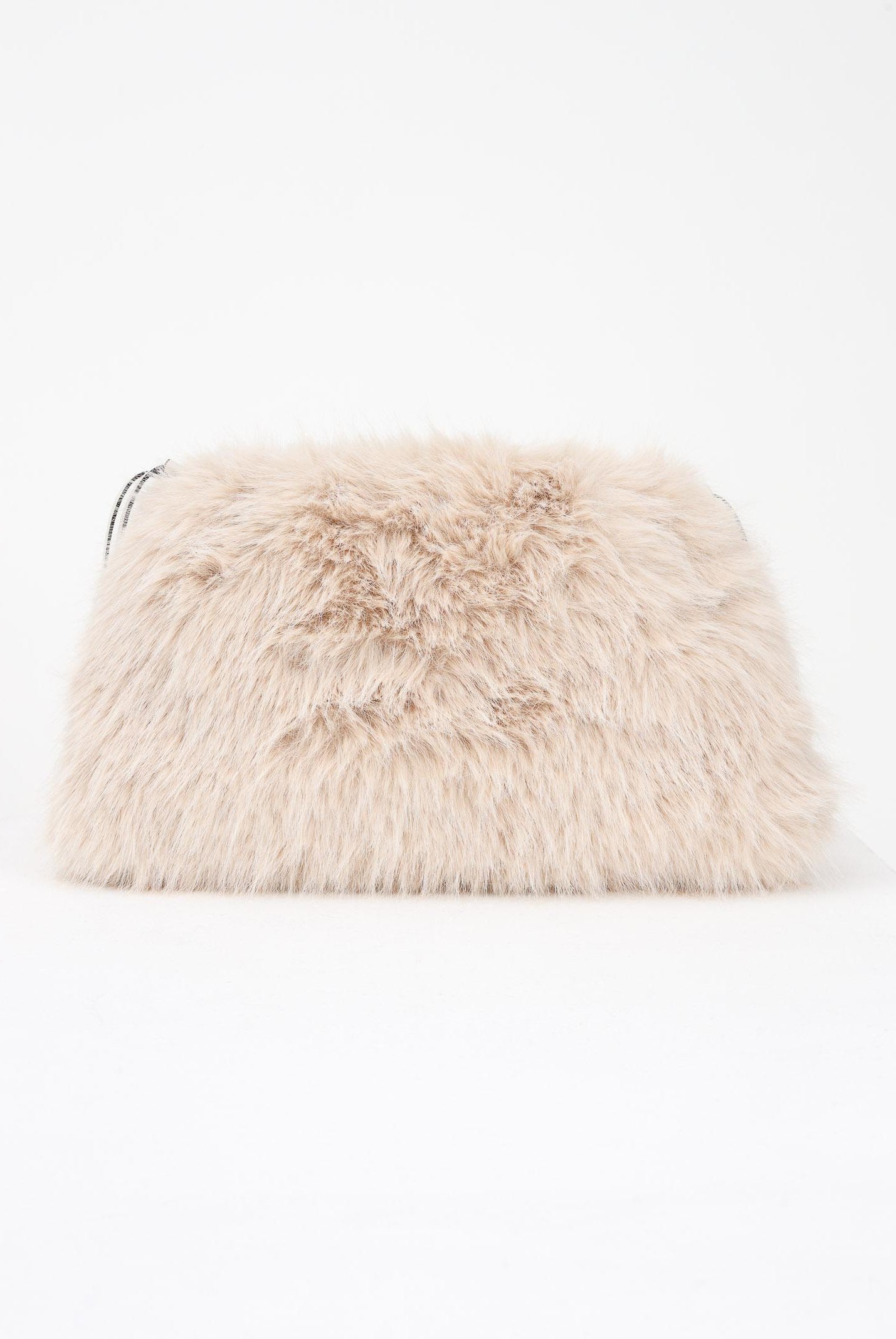 PINKO Maxi Clutch in eco pelliccia beige da donna 105909A2VZ C50Q PINKO