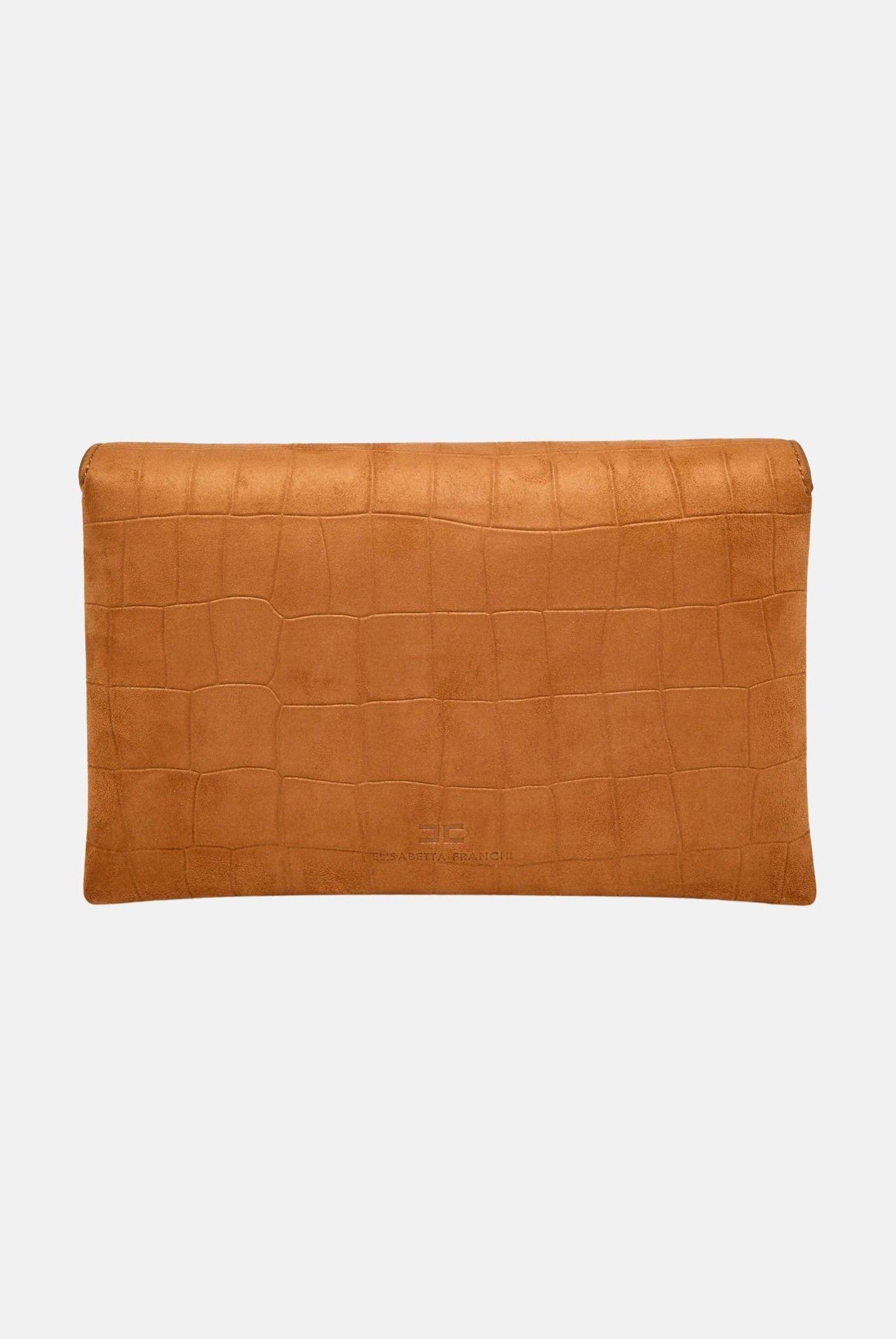 ELISABETTA FRANCHI Pochette cuoio da donna realizzata in suede BS64A61E2 600 ELISABETTA FRANCHI