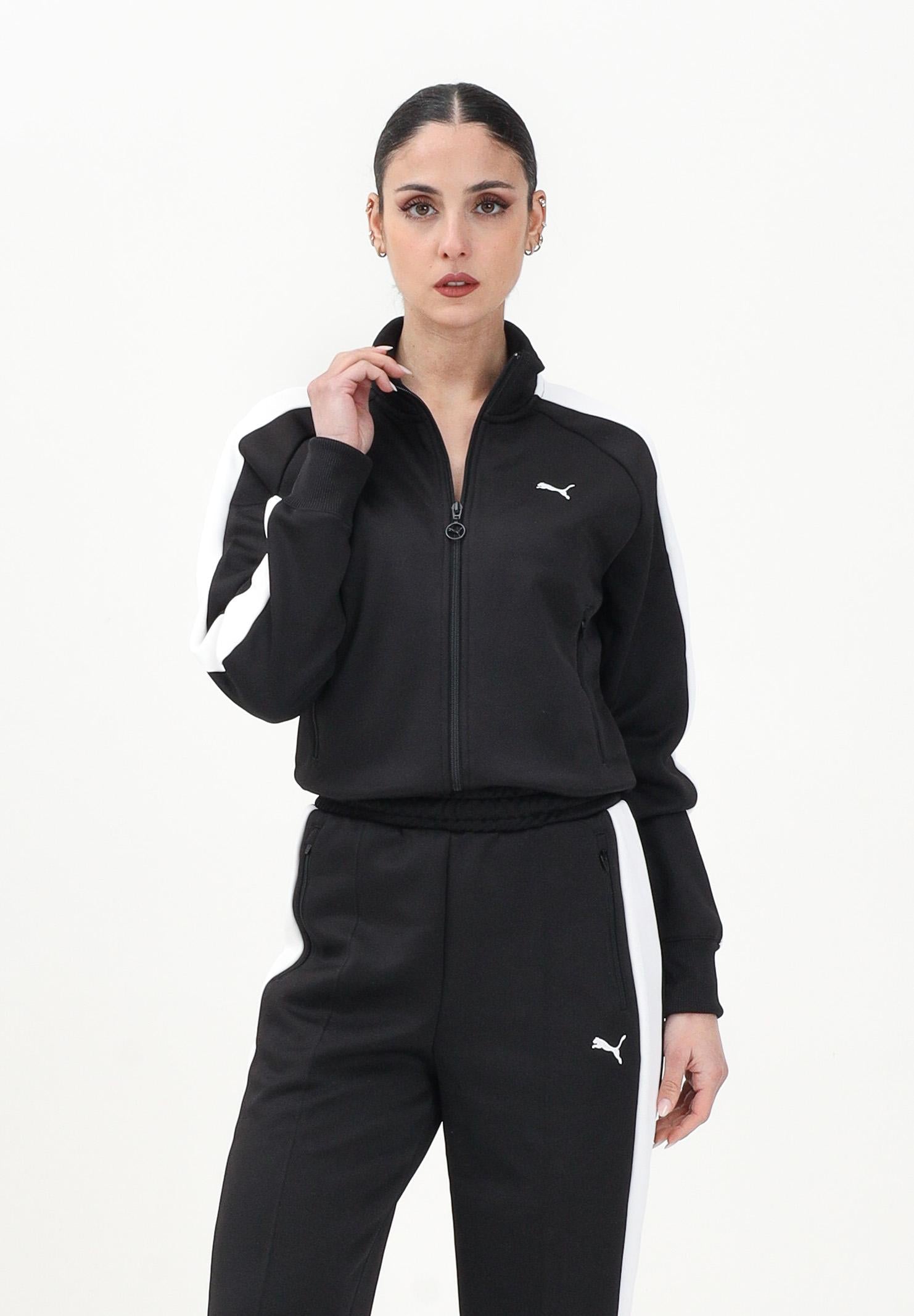 PUMA Felpa con zip T7 ALWAYS ON nera da donna 629796 01 PUMA