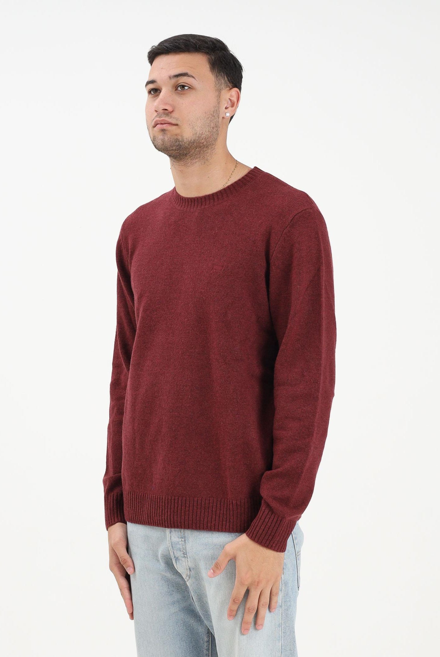 LEVI'S® Maglioncino girocollo Original Housemark bordeaux da uomo<BR/> A4320-0024 LEVI'S®