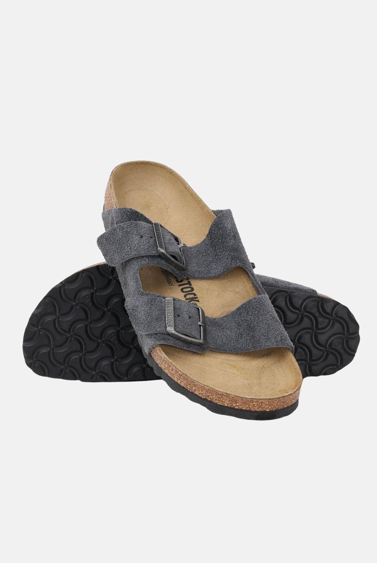 BIRKENSTOCK Ciabatte Arizona grigie per uomo e donna 1031625 . BIRKENSTOCK