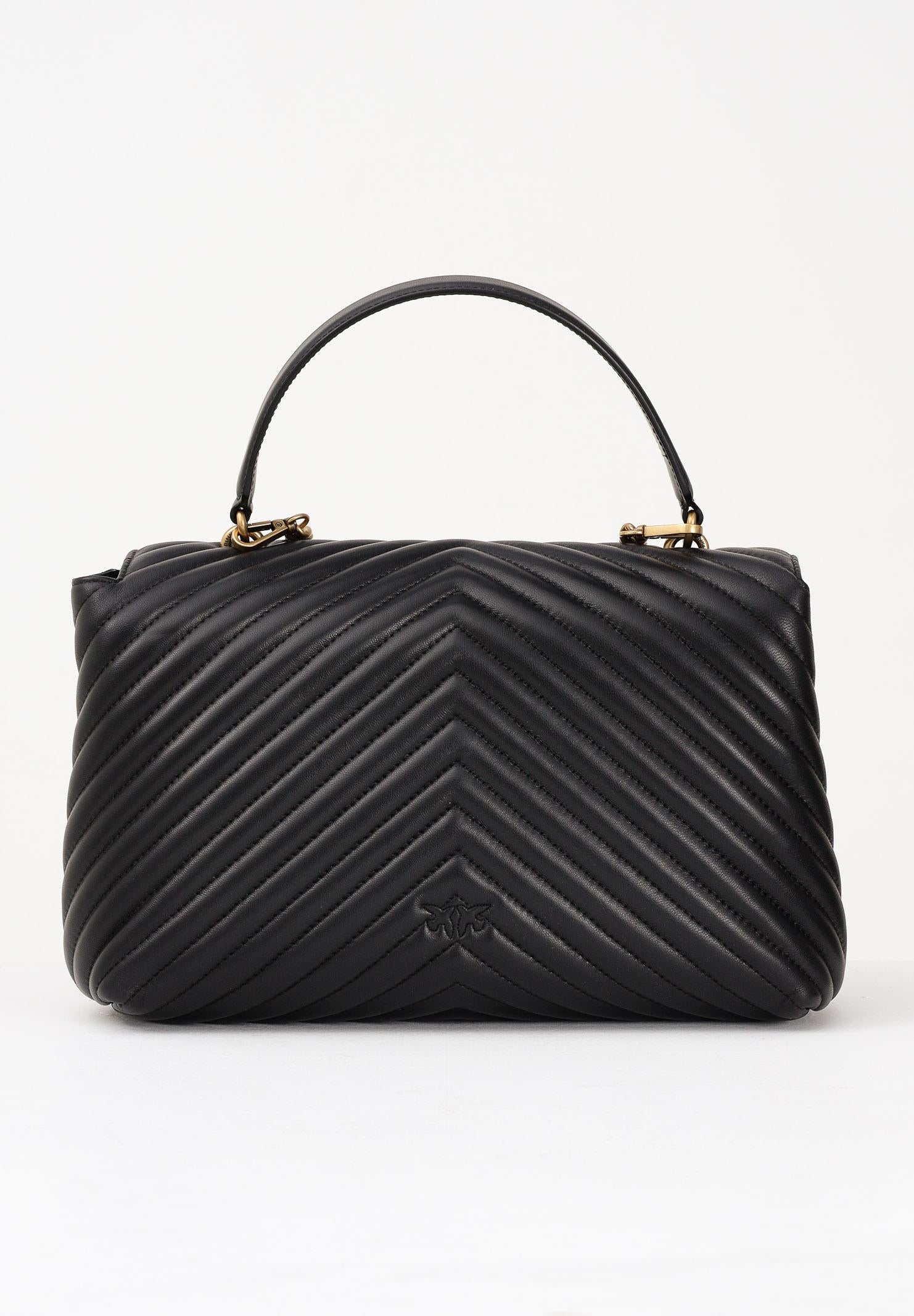 PINKO Shopper Big Love Bag Puff nera da donna 100042A0GK Z99Q PINKO