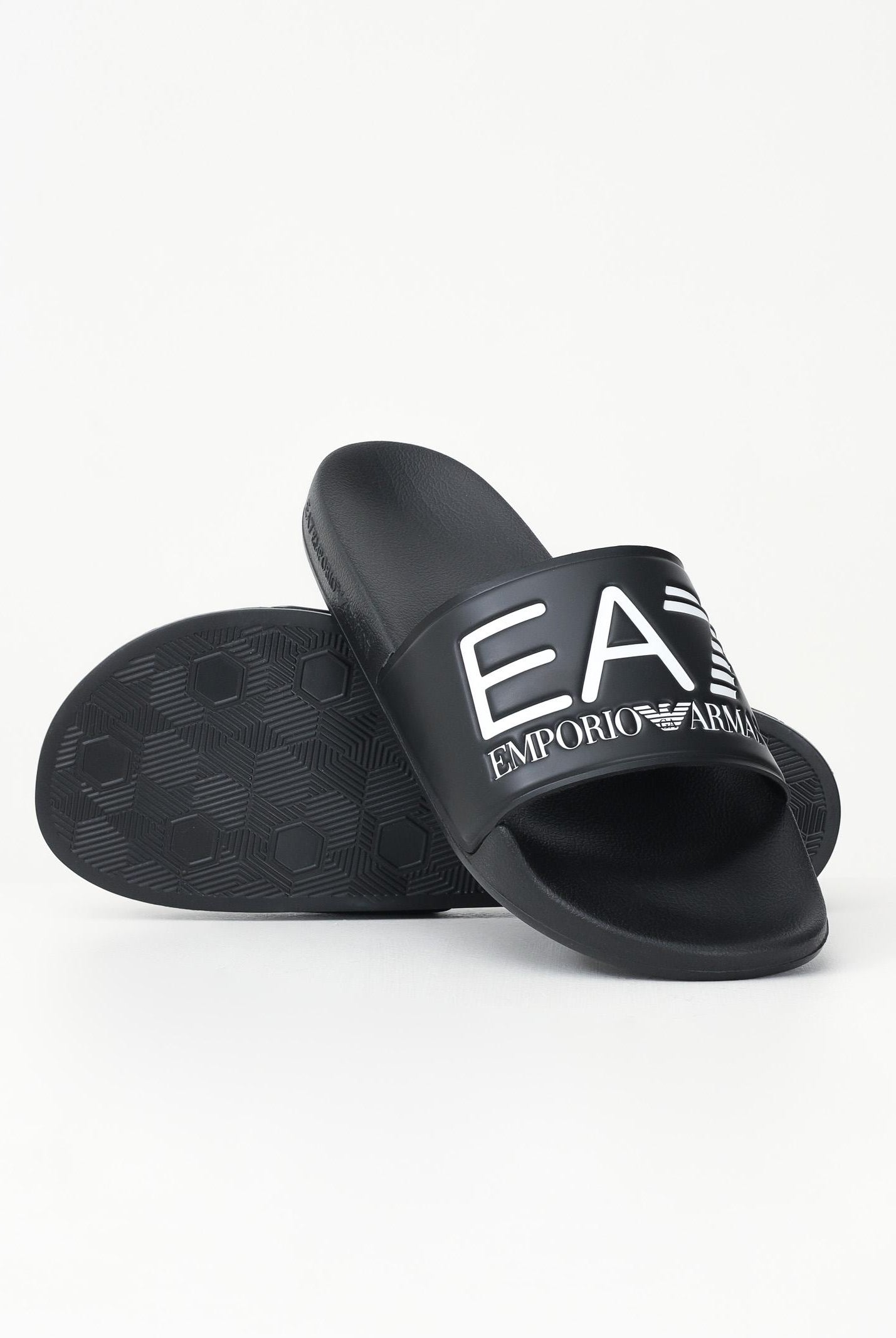 EA7 Ciabatte nere da uomo con logo 7X000108AF15118 UC001 EA7