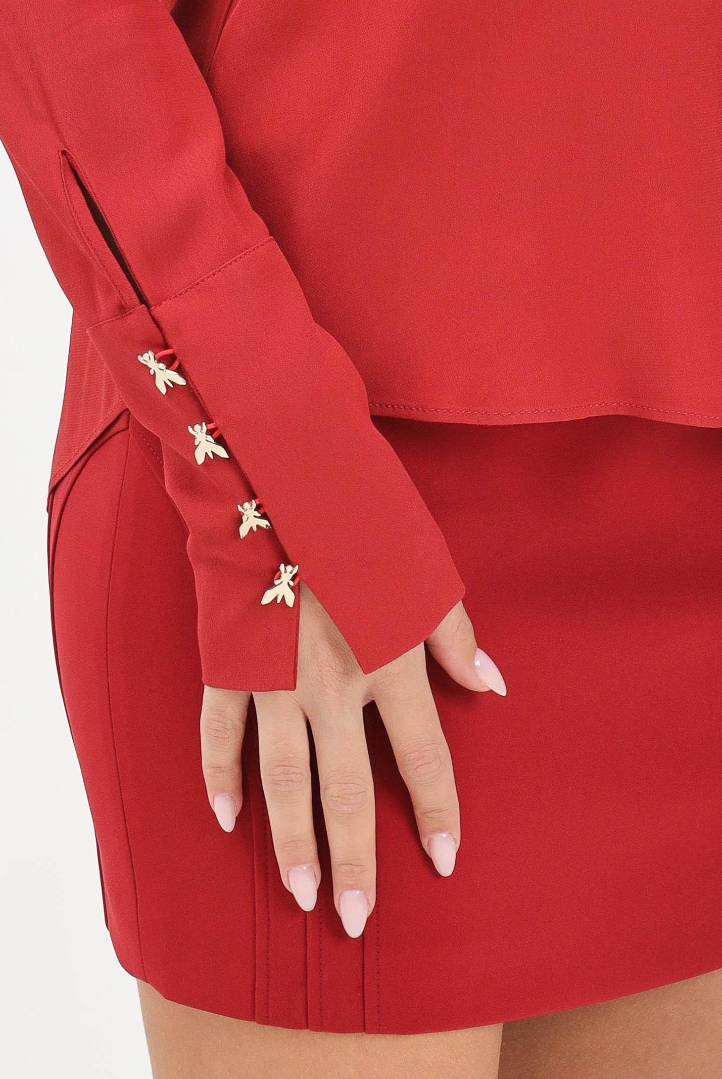 PATRIZIA PEPE Camicia a manica lunga rossa da donna 8C0761A8I1 R862 PATRIZIA PEPE