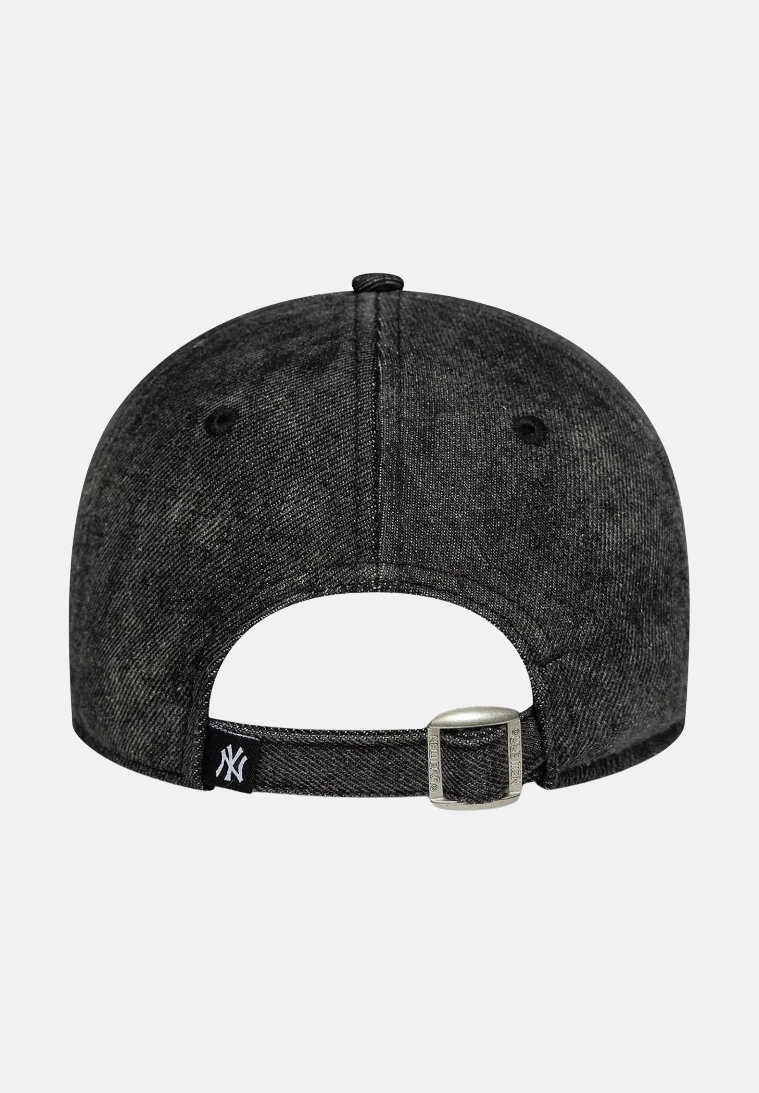 NEW ERA Cappello con visiera 9TWENTY New York Yankees MLB in denim nero per uomo e donna 60691319 NEW ERA