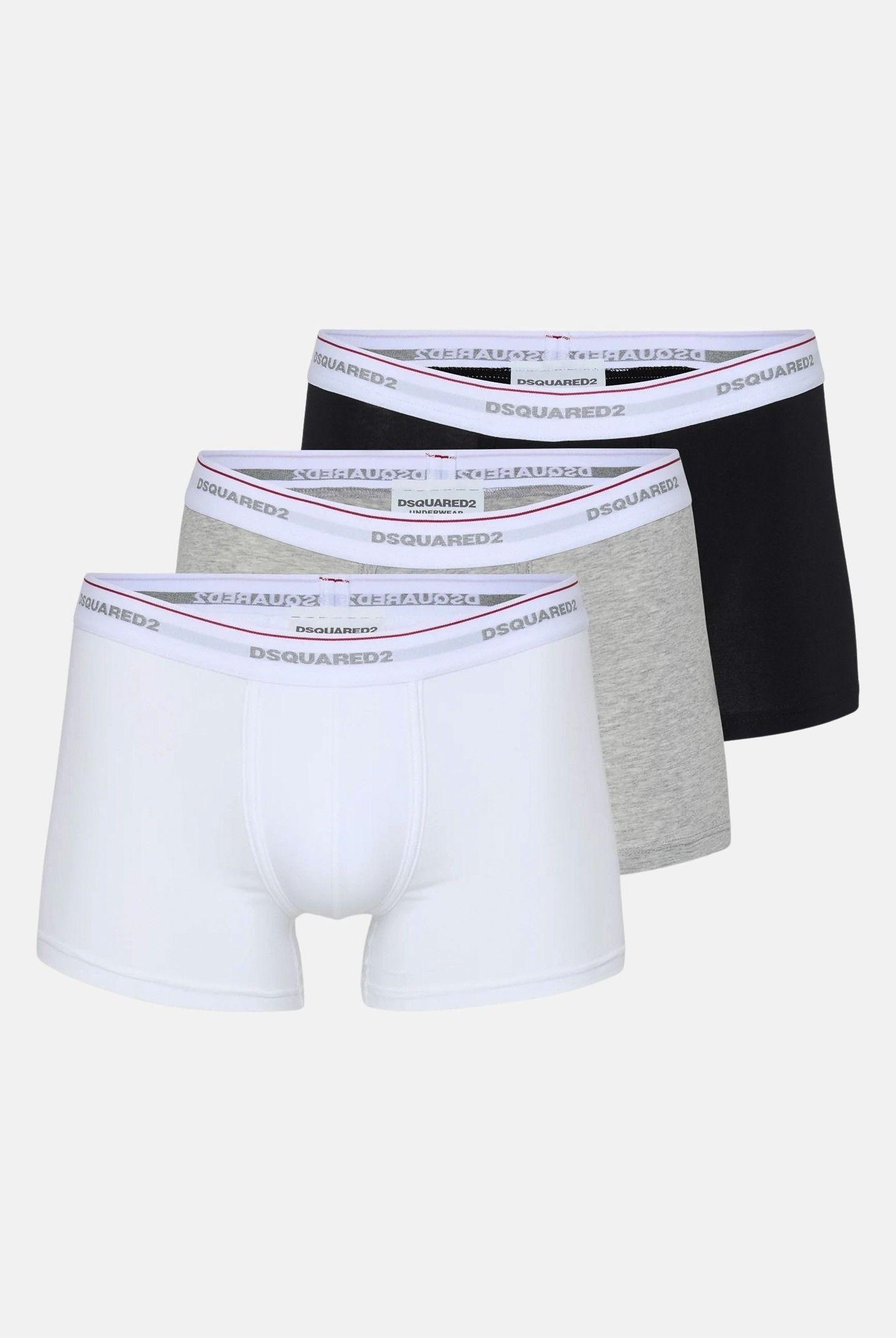 DSQUARED2 Boxer multicolore da uomo proposti in un pratico pack da 3 pezzi DCX310060 984 DSQUARED2