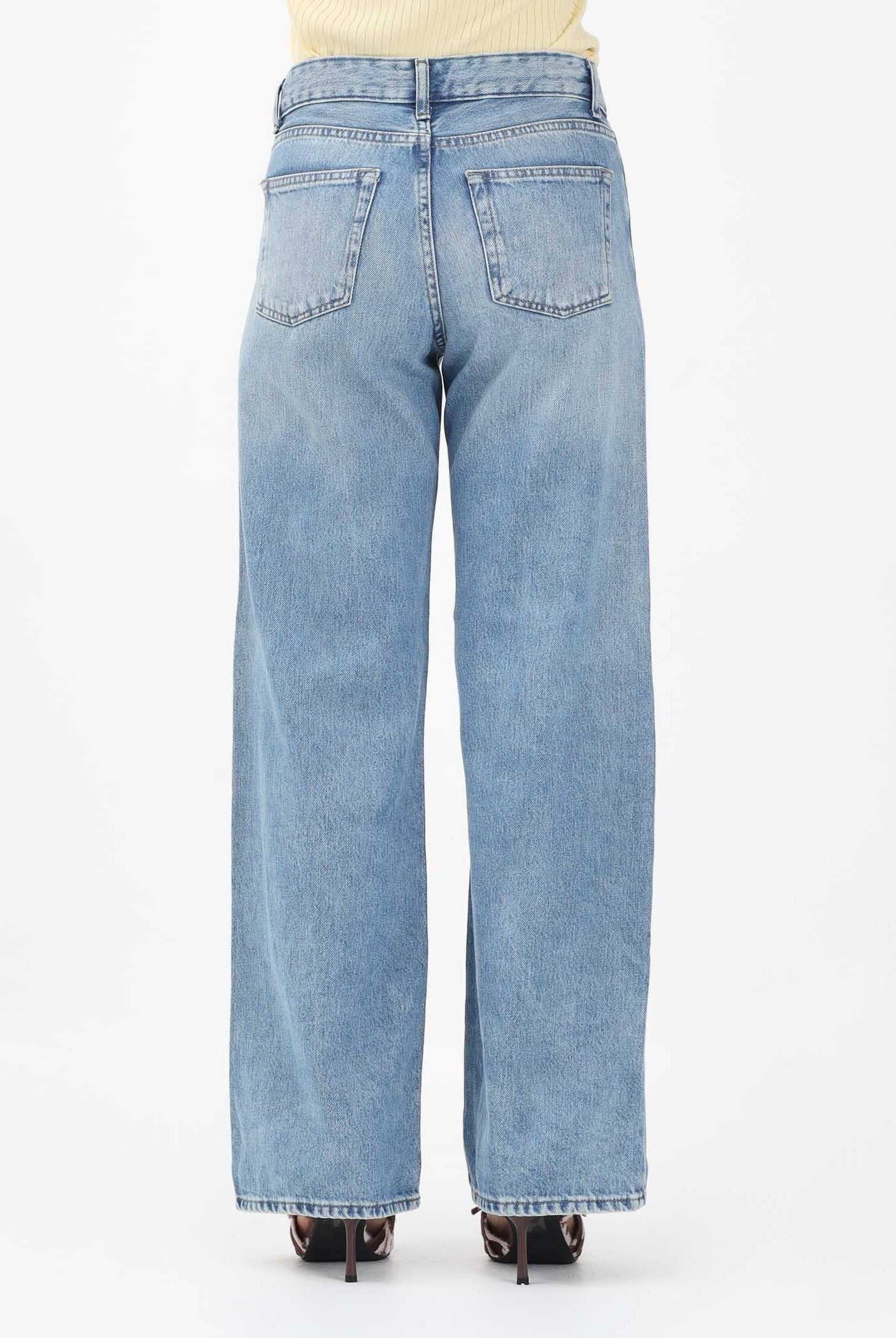 ONLY Jeans wide leg in denim blu medio chiaro da donna 15340011 LIME ONLY