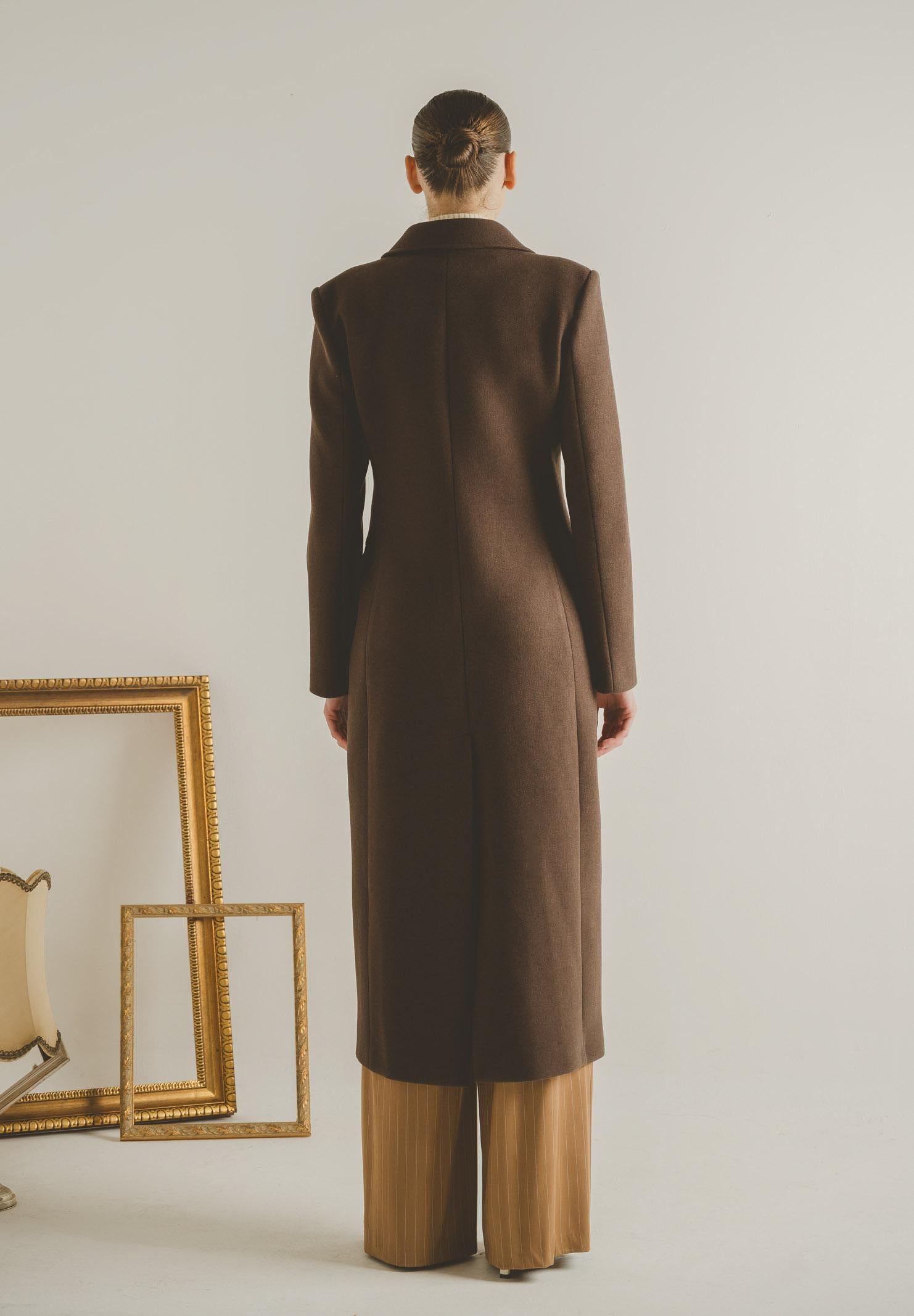 SANTAS Cappotto lungo ÉCLIPSE marrone da donna PV2623 MA SANTAS