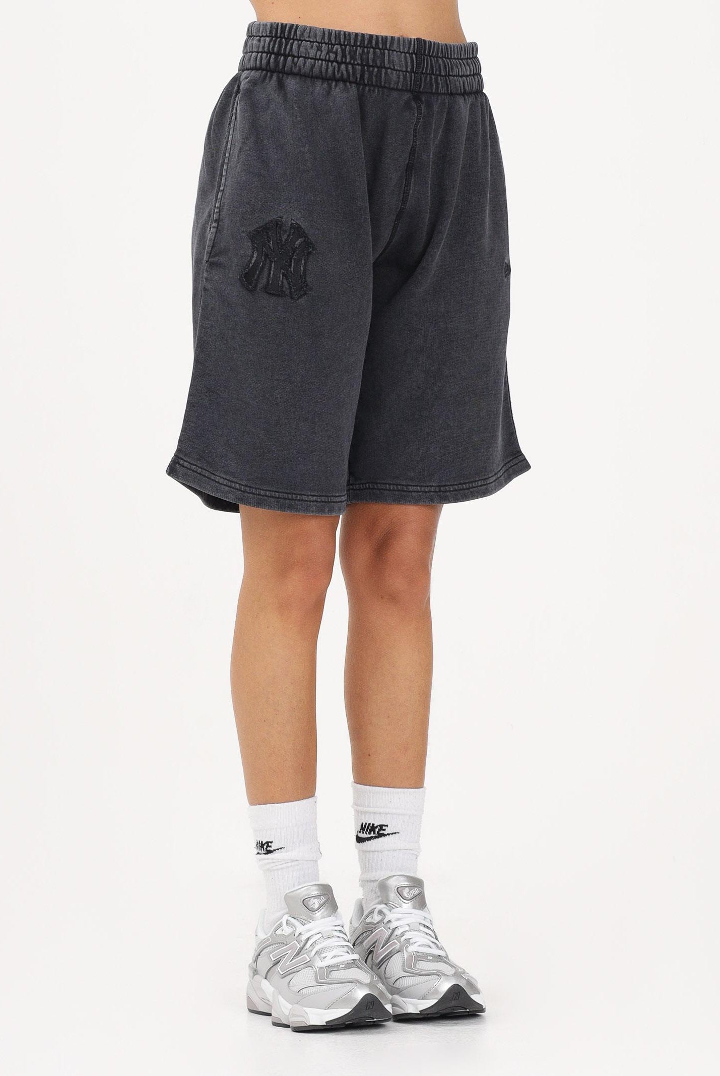 NEW ERA Shorts sportivo MLB Washed New York Yankees nero per uomo e donna 60771649 . NEW ERA