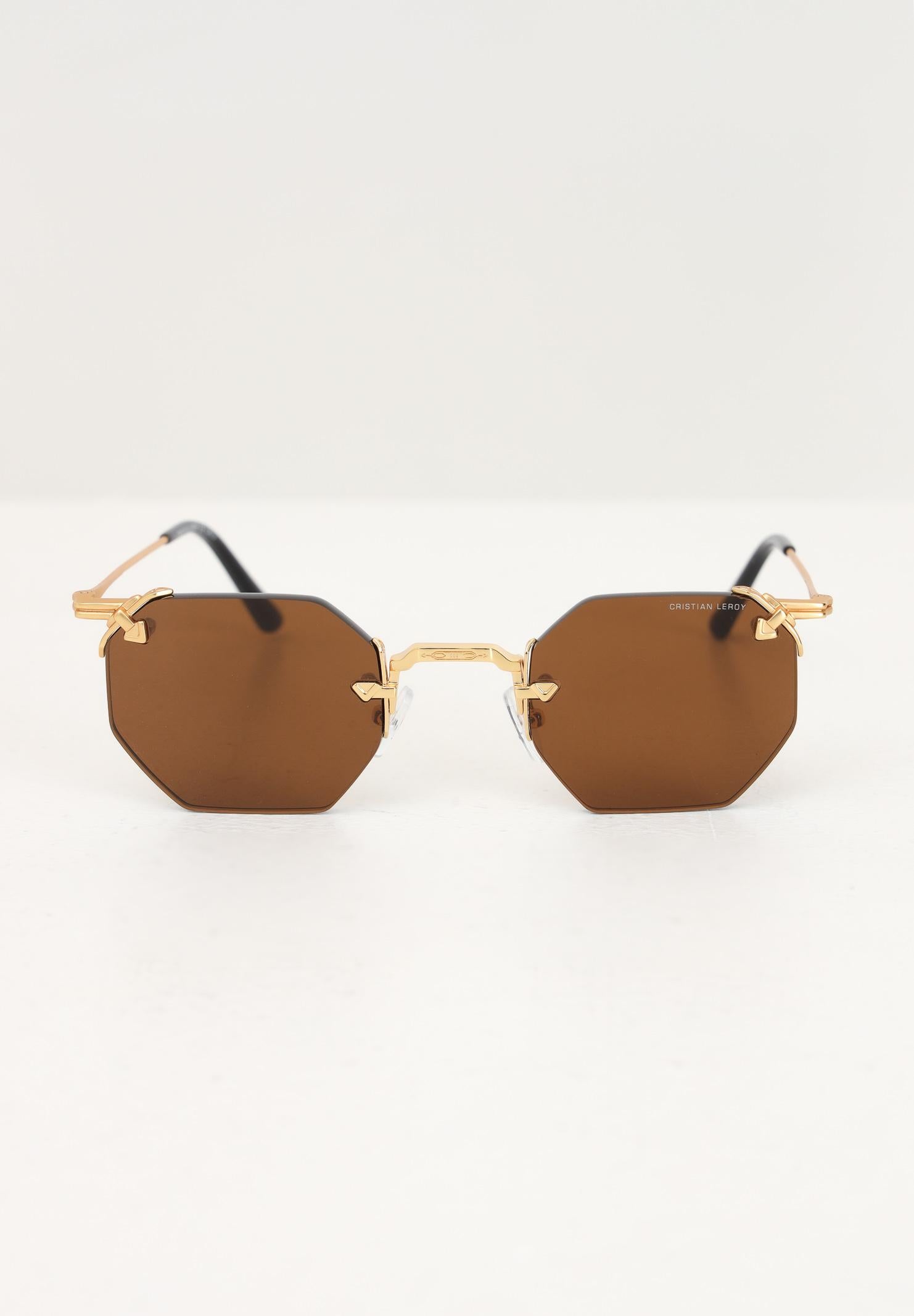 Occhiali marroni per uomo e donna 2117 05 CRISTIAN LEROY