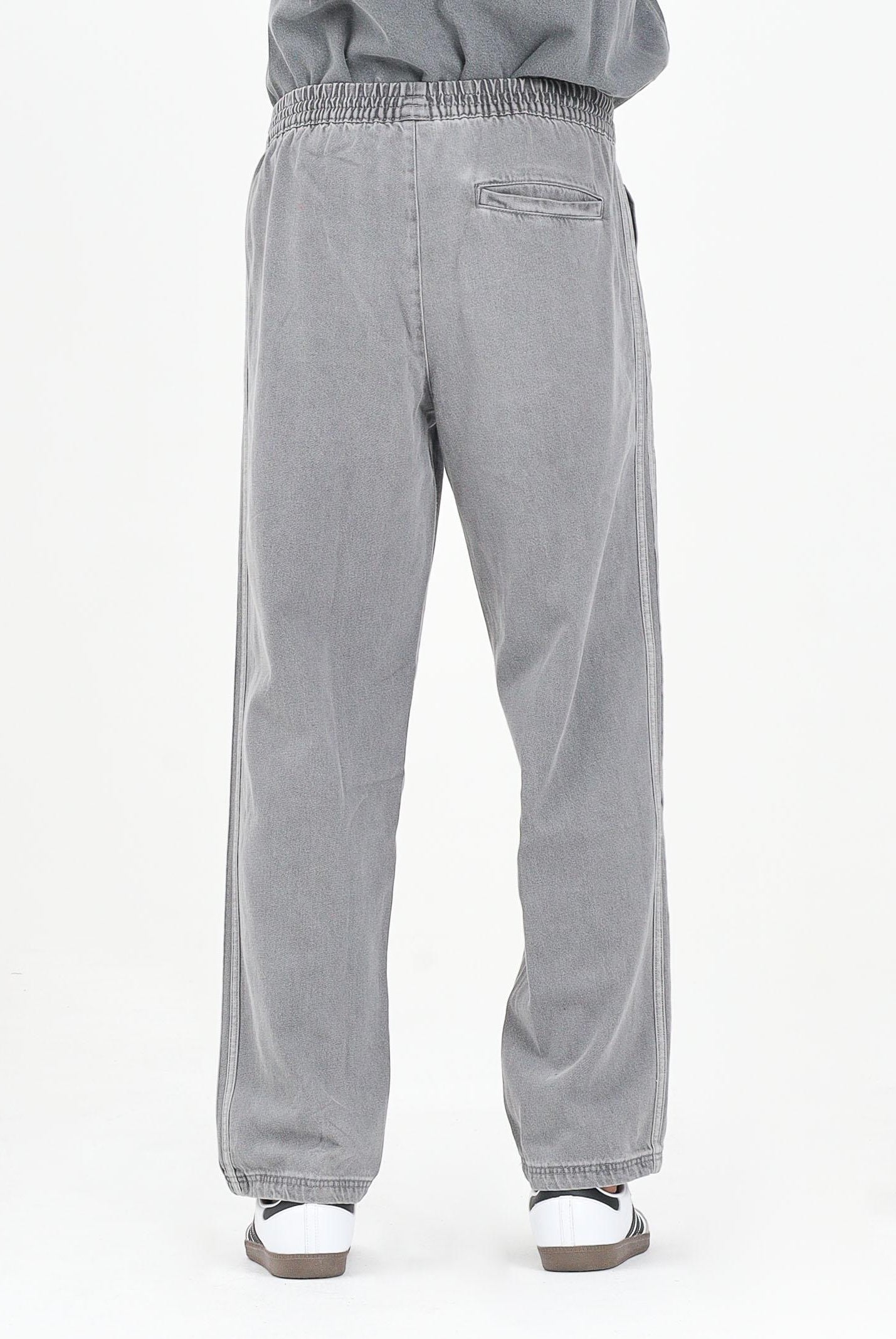 ADIDAS ORIGINALS Pantalone sportivo Adicolor Loose Denim Stone in denim grigio da uomo JW5920 . ADIDAS ORIGINALS