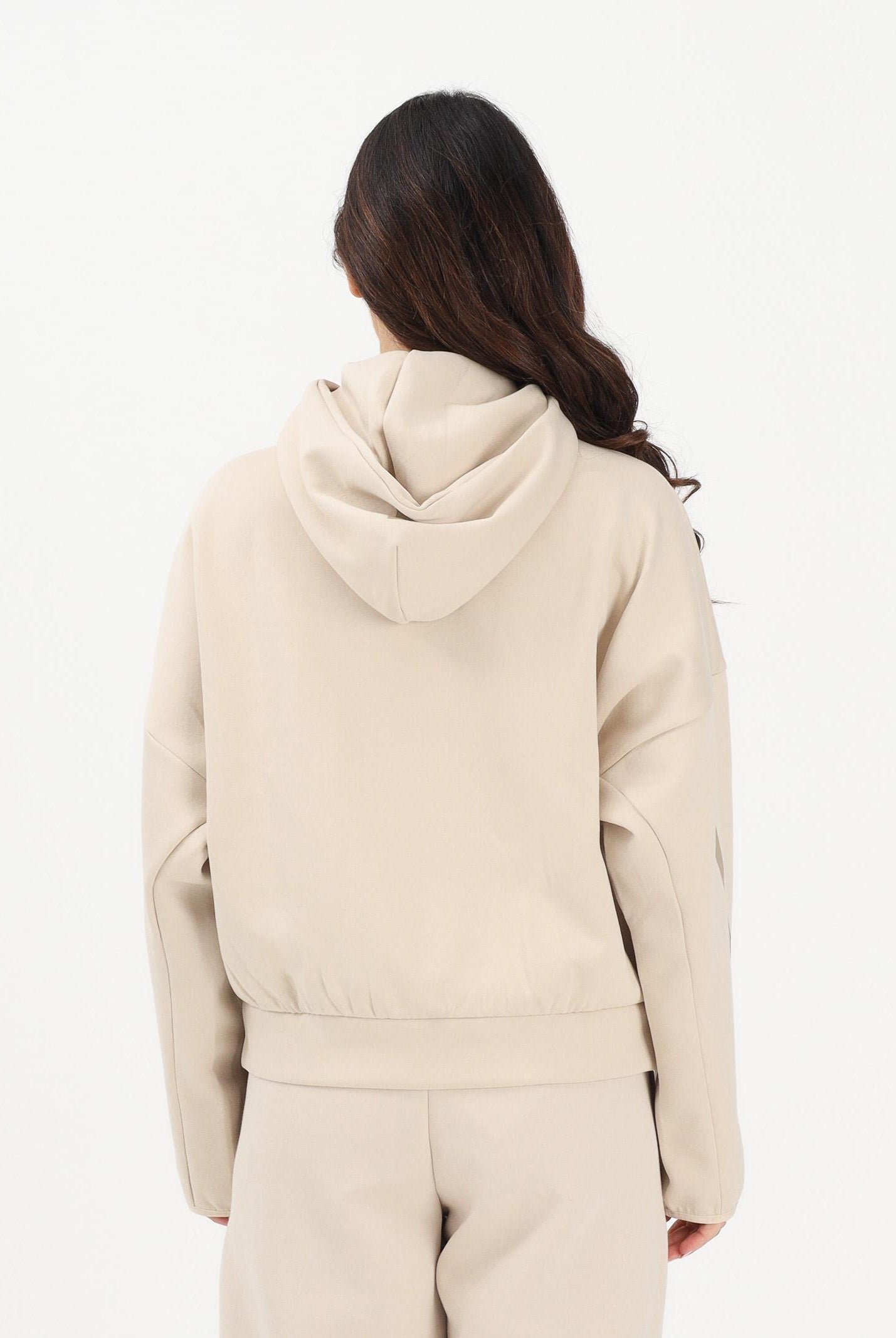 ADIDAS PERFORMANCE Felpa con zip ZNE beige da donna KE4746 . ADIDAS PERFORMANCE