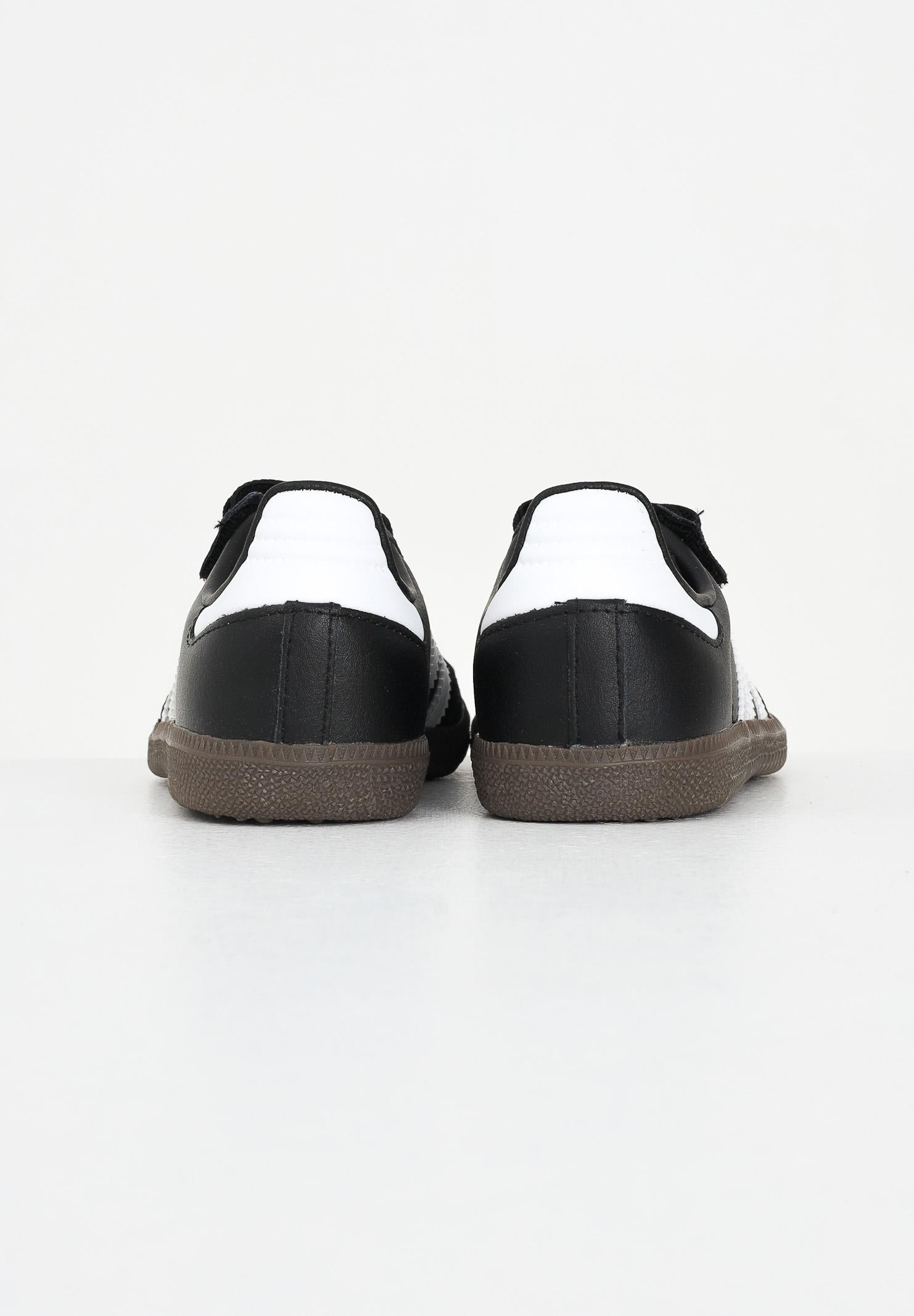 ADIDAS ORIGINALS Sneakers Samba OG Comfort Closure Elastic Lace nere per bambino e bambina JQ6390 . ADIDAS ORIGINALS