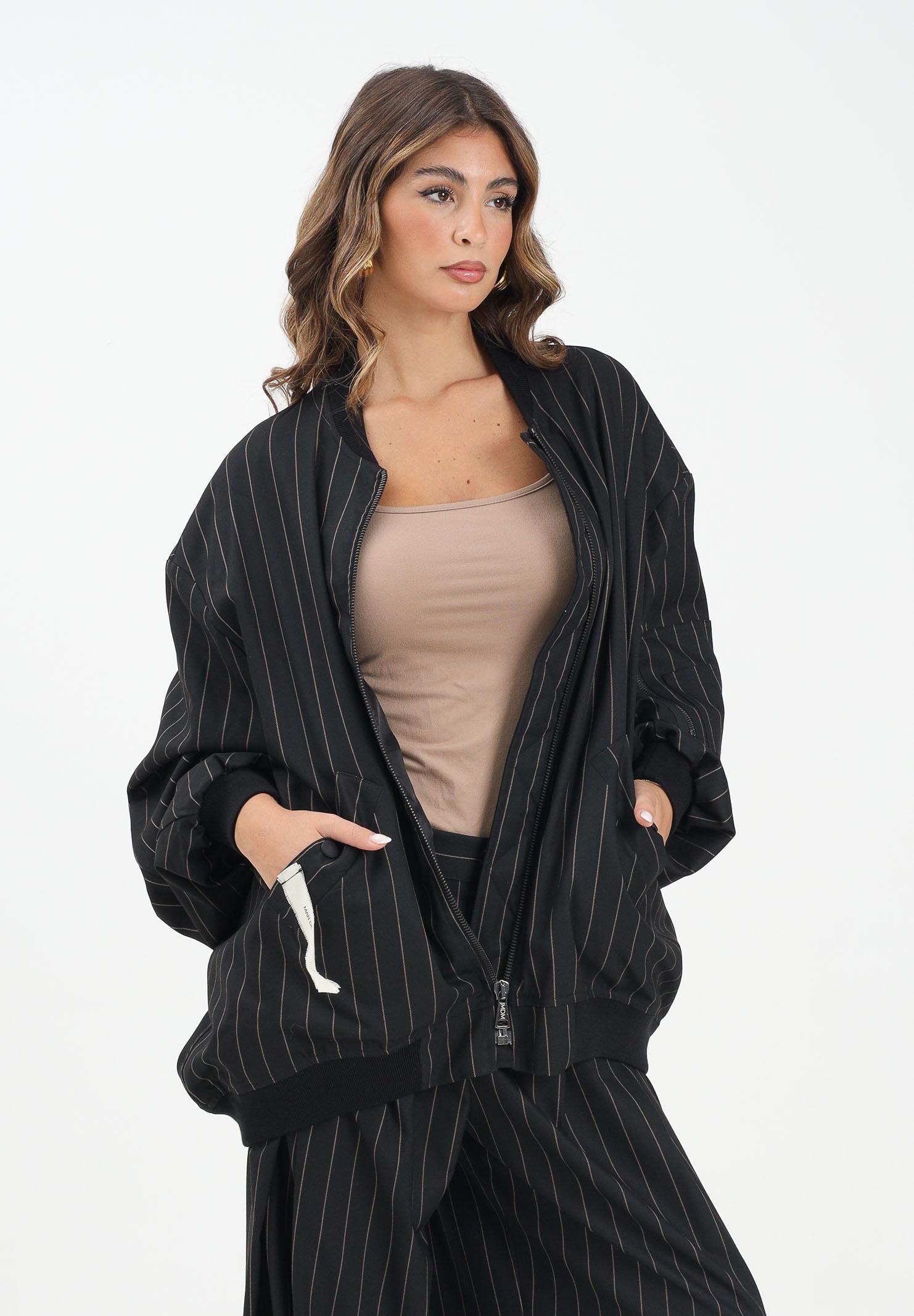 MAR DE MARGARITAS Bomber Raven nero da donna MMABW01391 NE01 Mar de margaritas