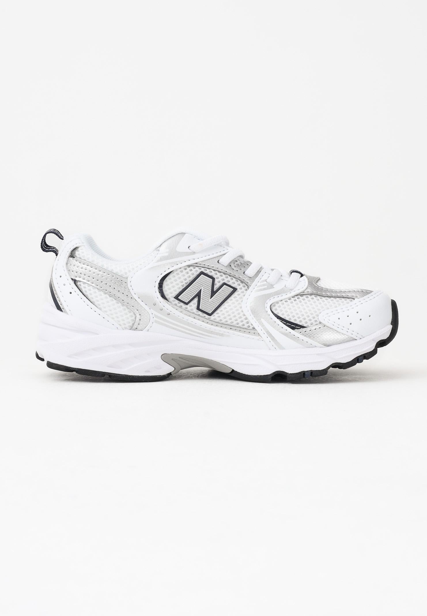 NEW BALANCE Sneakers 530 Bungee bianche per bambino e bambina PZ530SB1 . NEW BALANCE