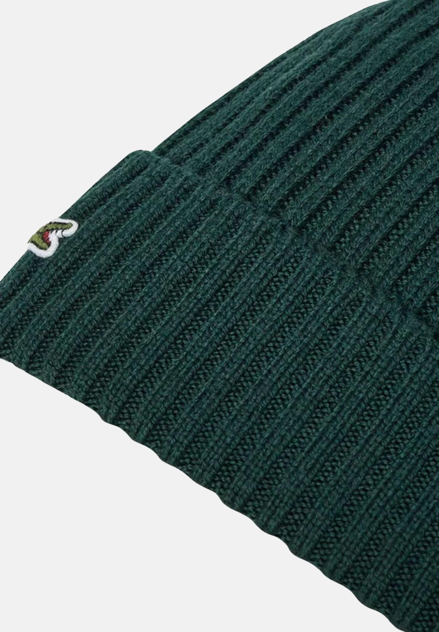 LACOSTE Berretto di lana verde per uomo e donna RB0001 YZP LACOSTE