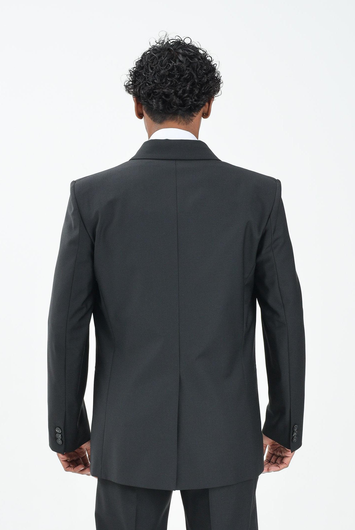 PATRIZIA PEPE Giacca doppiopetto nera da uomo 5SR743A1WK K102 PATRIZIA PEPE