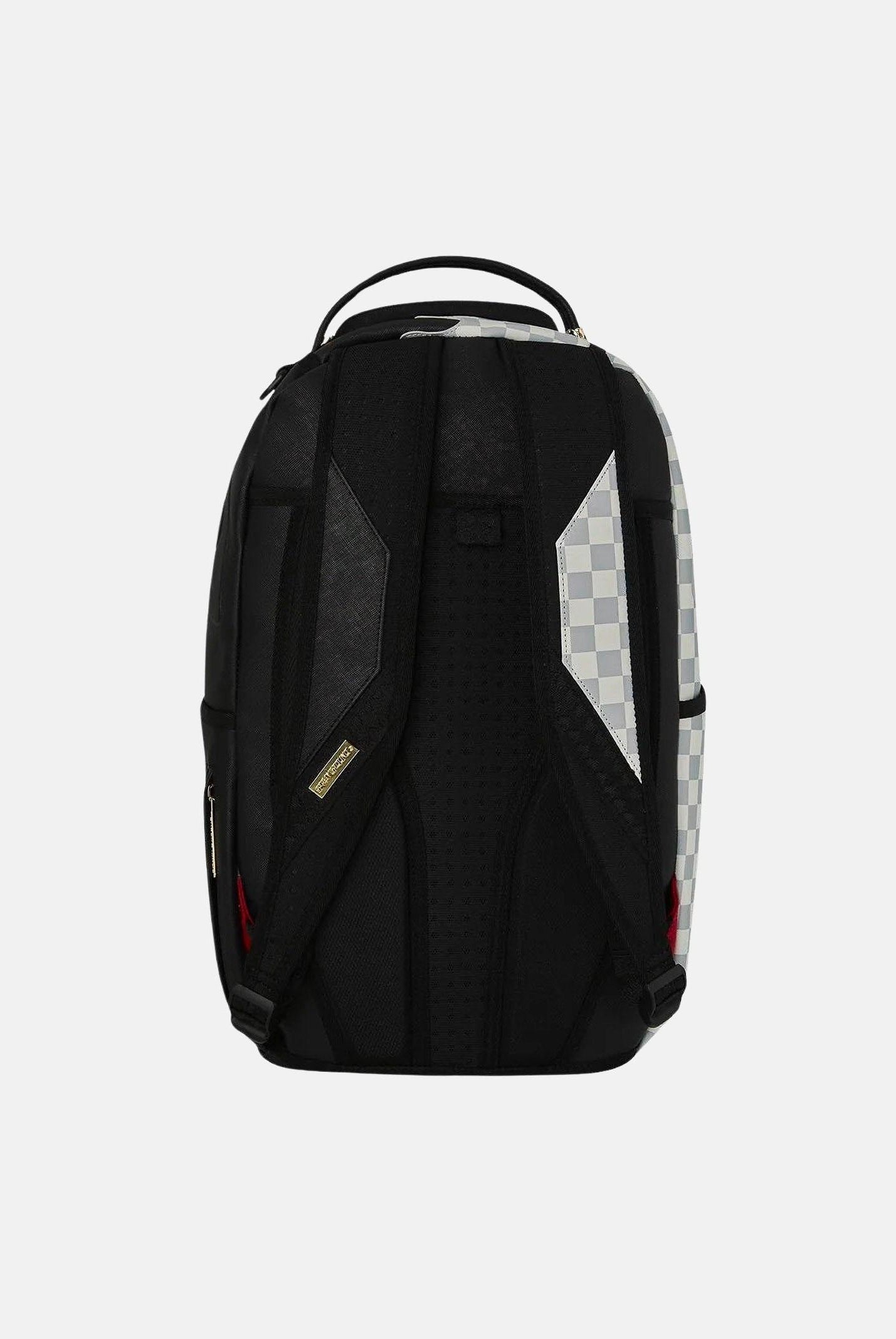 SPRAYGROUND Zaino CREAM CHECK SIDE DRIP bianco e nero da donna 910B8758NSZ . SPRAYGROUND