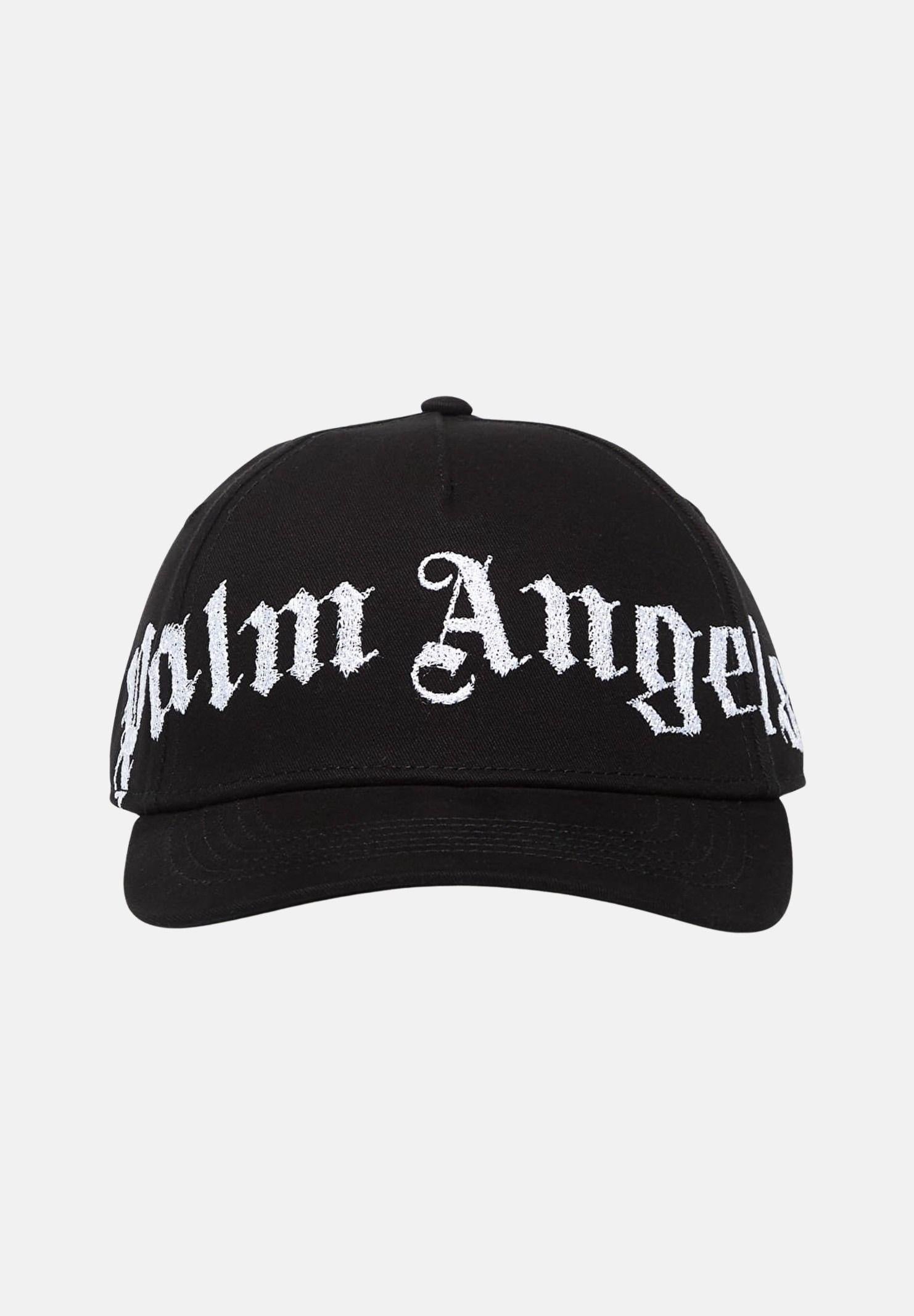 PALM ANGELS Cappello con visiera nero per uomo e donna con logo BL00COZ0973 1 PALM ANGELS