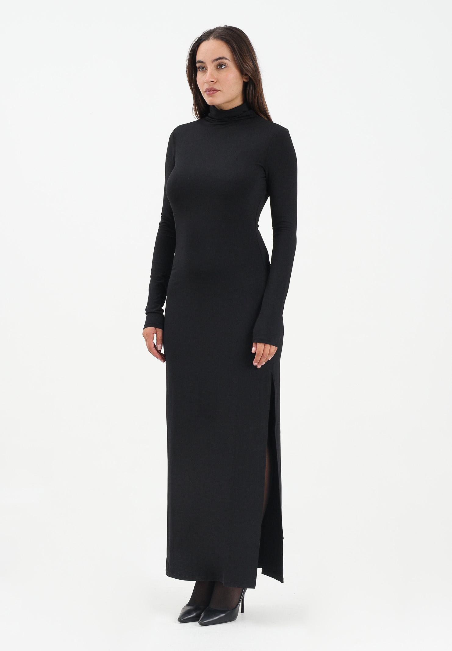 PATRIZIA PEPE Abito lungo nero da donna con strass 2A2968J338 J4R0 PATRIZIA PEPE