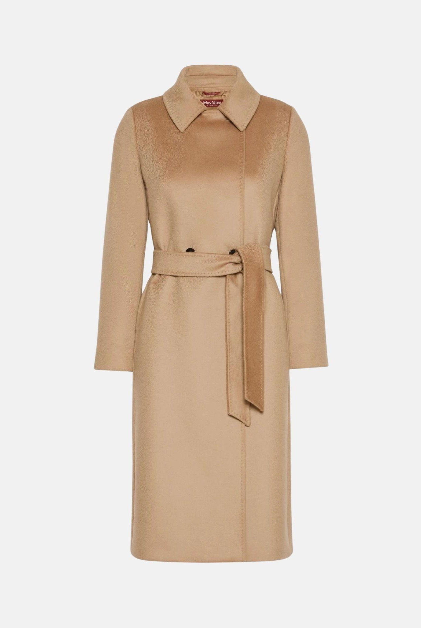 MAX MARA Studio cappotto a vestaglia BCOLLAG in lana Cammello, colore basico beige, donna. 2626016061600 006 MAXMARA