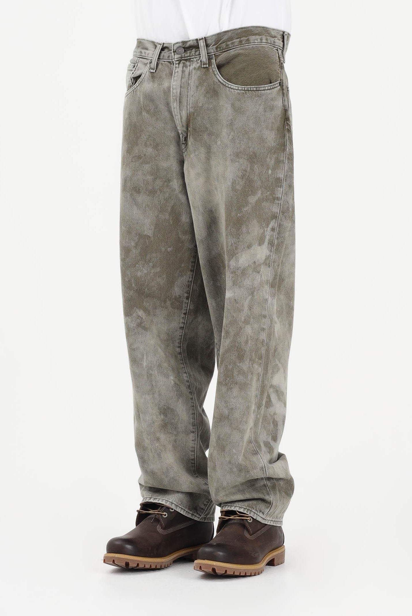 LEVI'S Jeans 578™ Baggy verde militare da uomo con effetto marmorizzato A4750-0113 . LEVI'S®