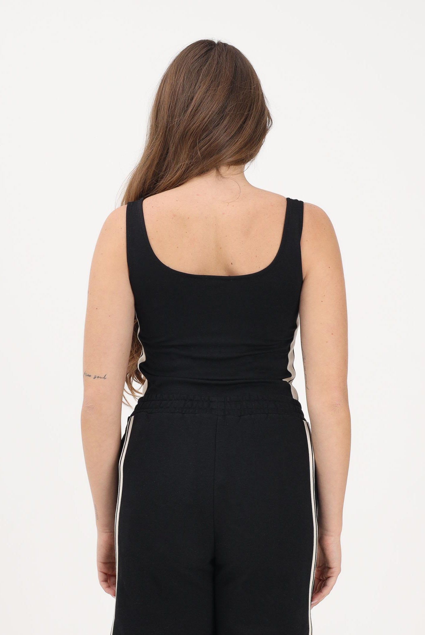 PALM ANGELS Body nero per donna, ragazze e bambine con logo PGBD00CS26FLE001 110 PALM ANGELS