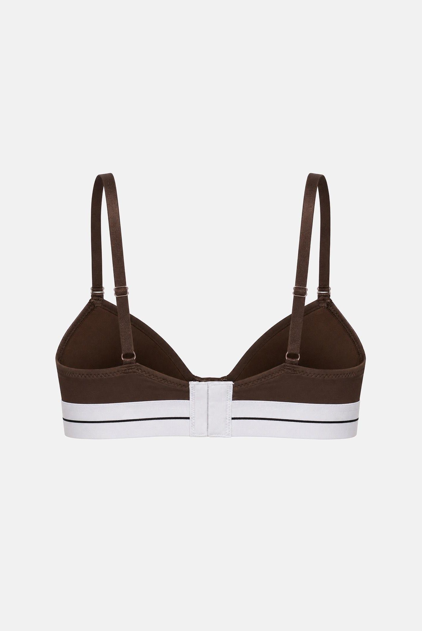 PALM ANGELS Reggiseno con fascia logo colore Chocolate, marrone, da donna. PLA1UWTP05SI CH PALM ANGELS