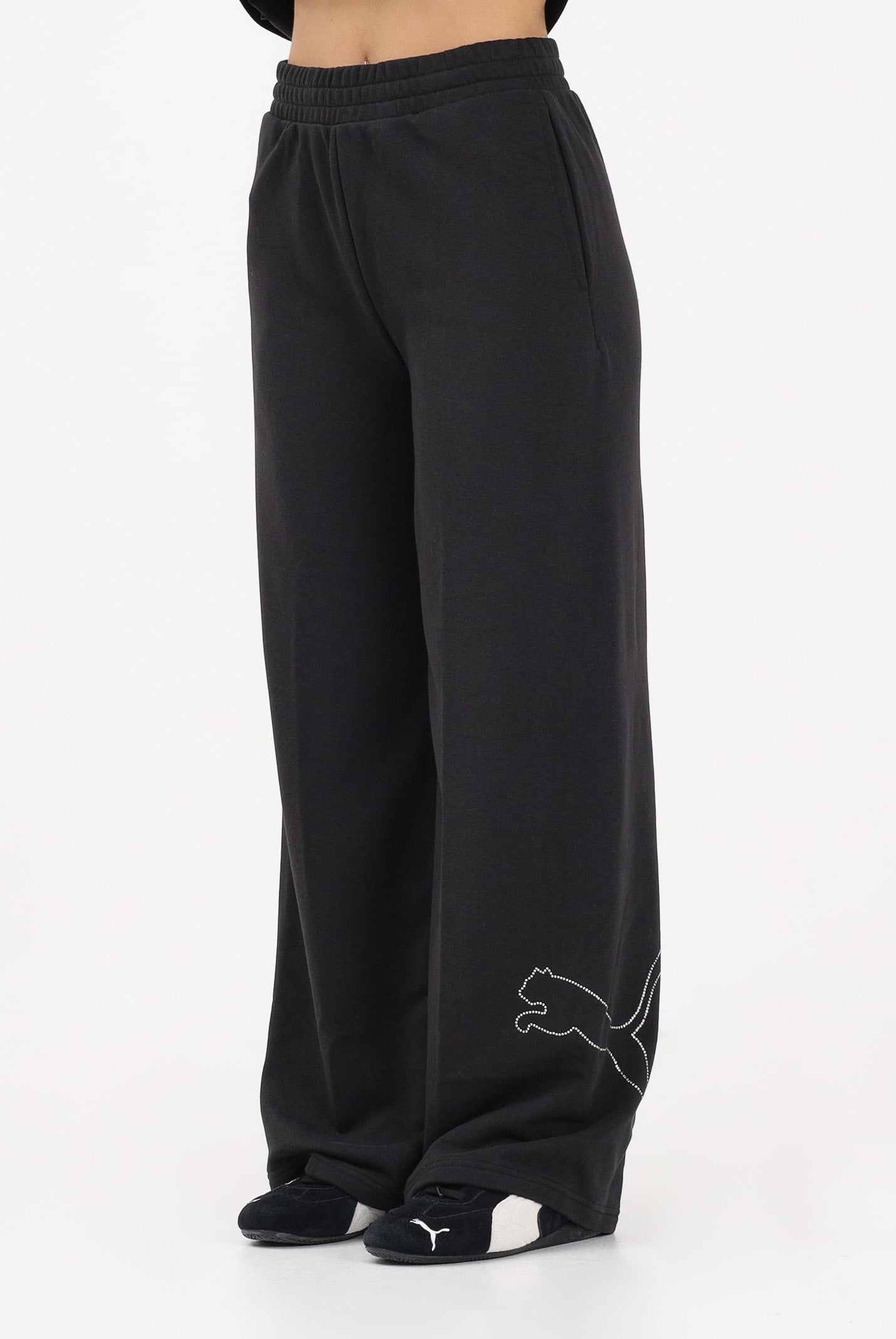 PUMA Pantalone sportivo Ess Bedazzled nero da donna 636903 01 PUMA