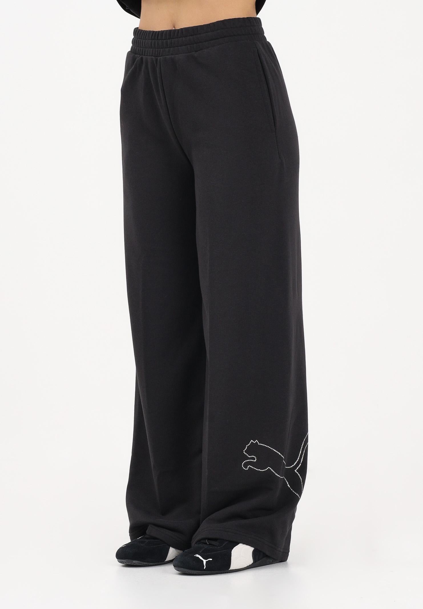 PUMA Pantalone sportivo Ess Bedazzled nero da donna 636903 01 PUMA