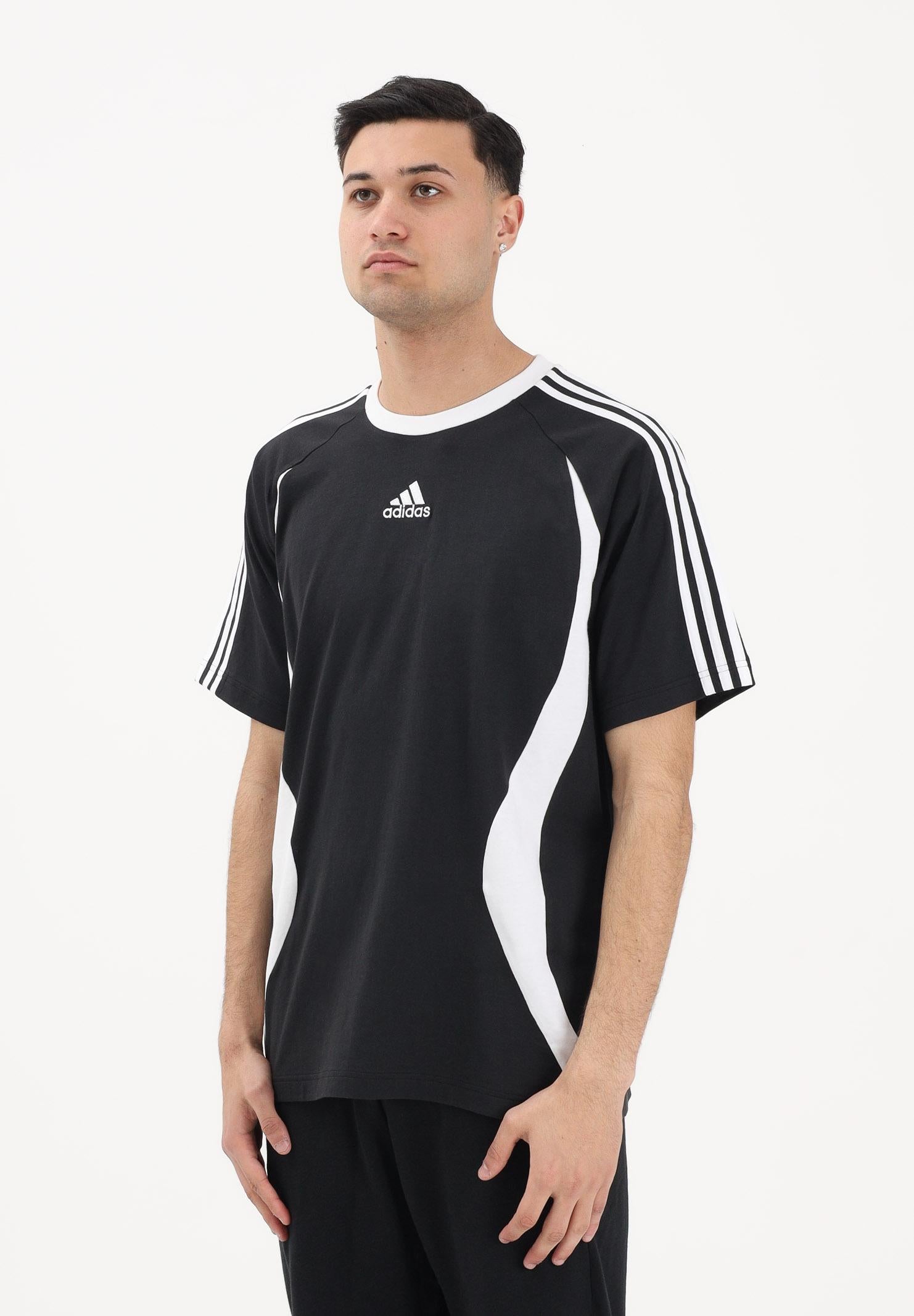 ADIDAS ORIGINALS T-shirt a manica corta Adicolor Teamgeist nera da uomo KE2778 . ADIDAS ORIGINALS