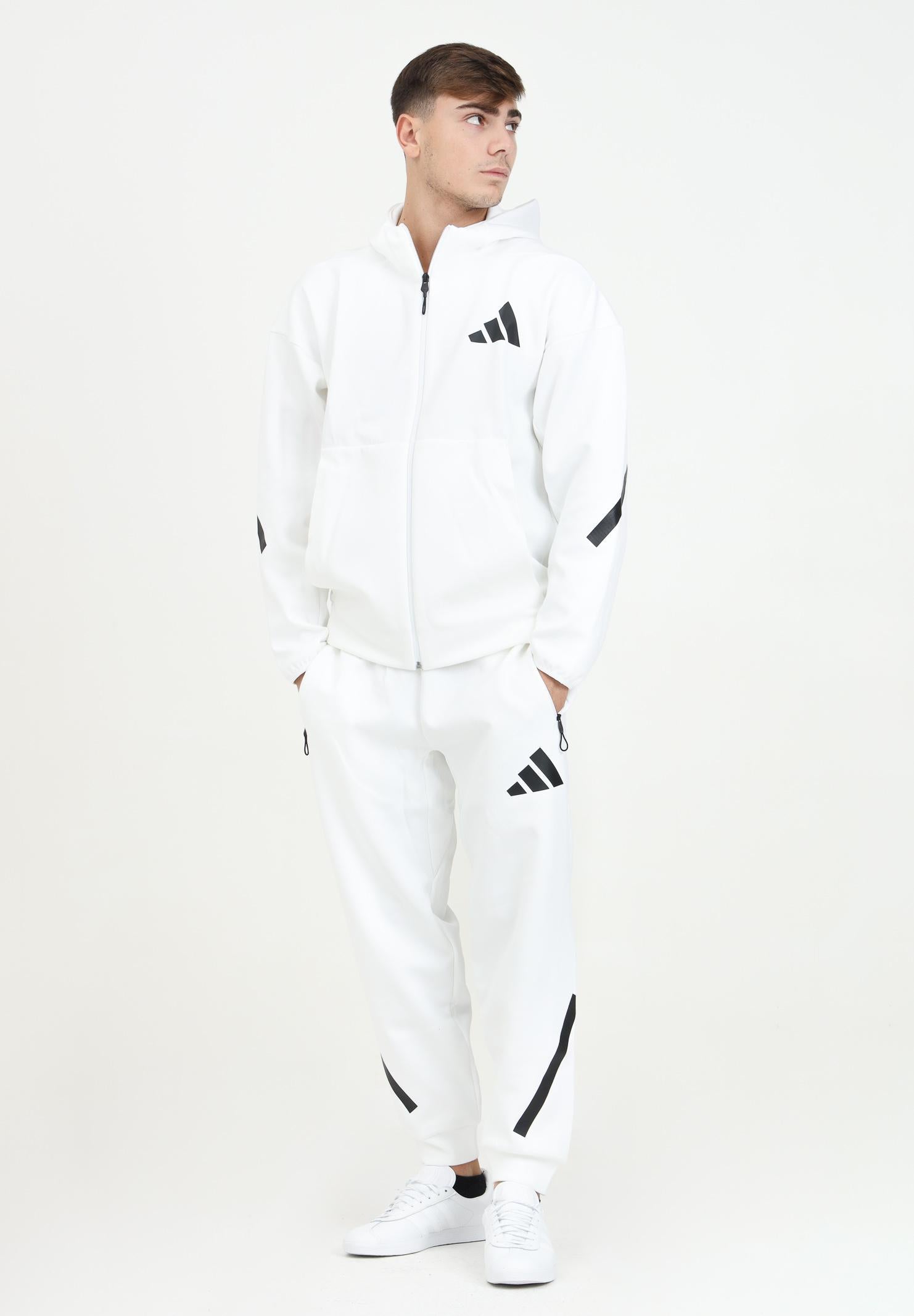 Pantalone sportivo Z.N.E. bianco da uomo JF2449 ADIDAS PERFORMANCE