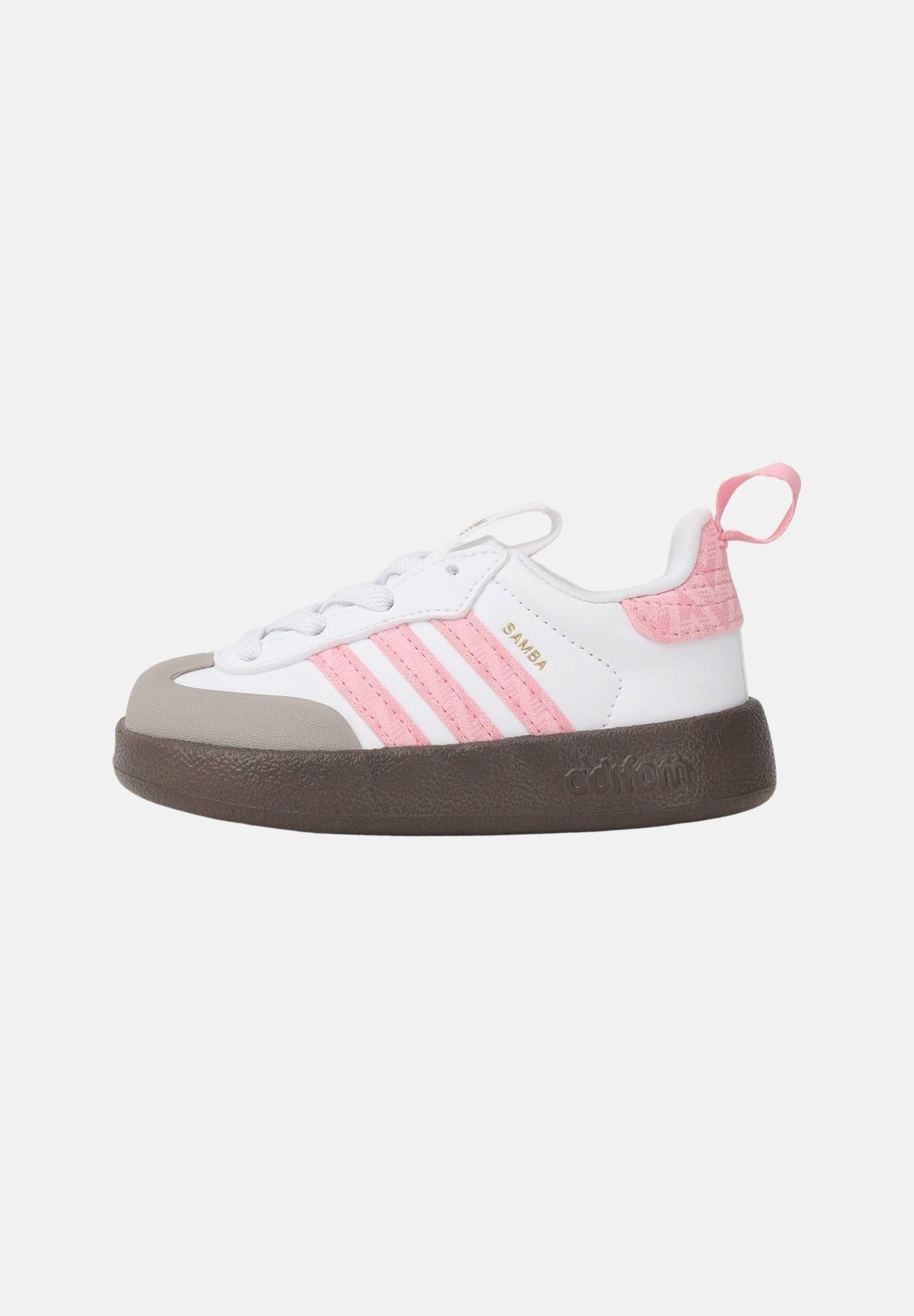 ADIDAS ORIGINALS Sneakers ADIFOM SAMBA 360 bianche e rosa da neonato IH7043 . ADIDAS ORIGINALS