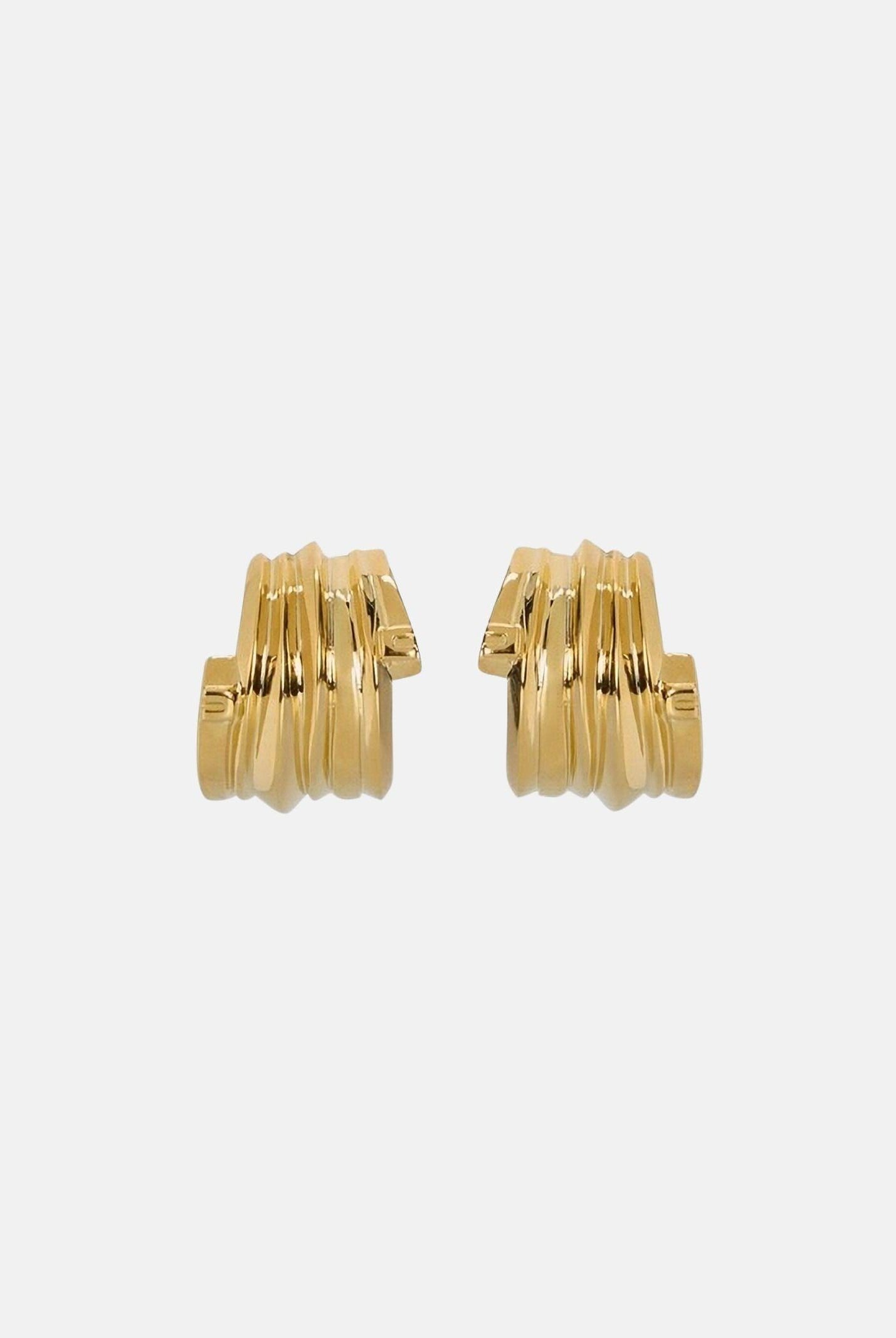 ELISABETTA FRANCHI Orecchini oro da donna con micro-dettagli logo OR02A61E2 U95 ELISABETTA FRANCHI