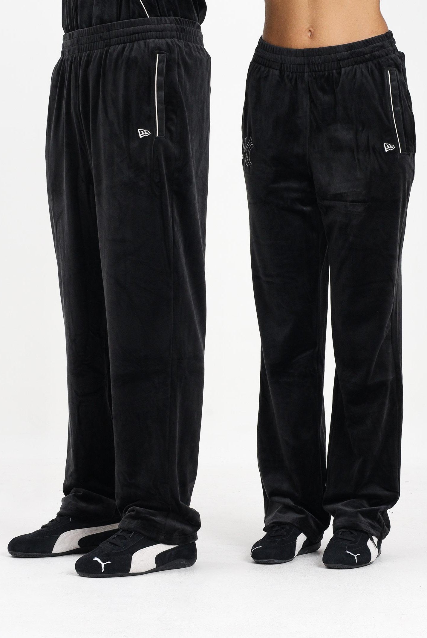 NEW ERA Pantalone sportivo New York Yankees MLB Velour nero per uomo e donna 60684338 . NEW ERA